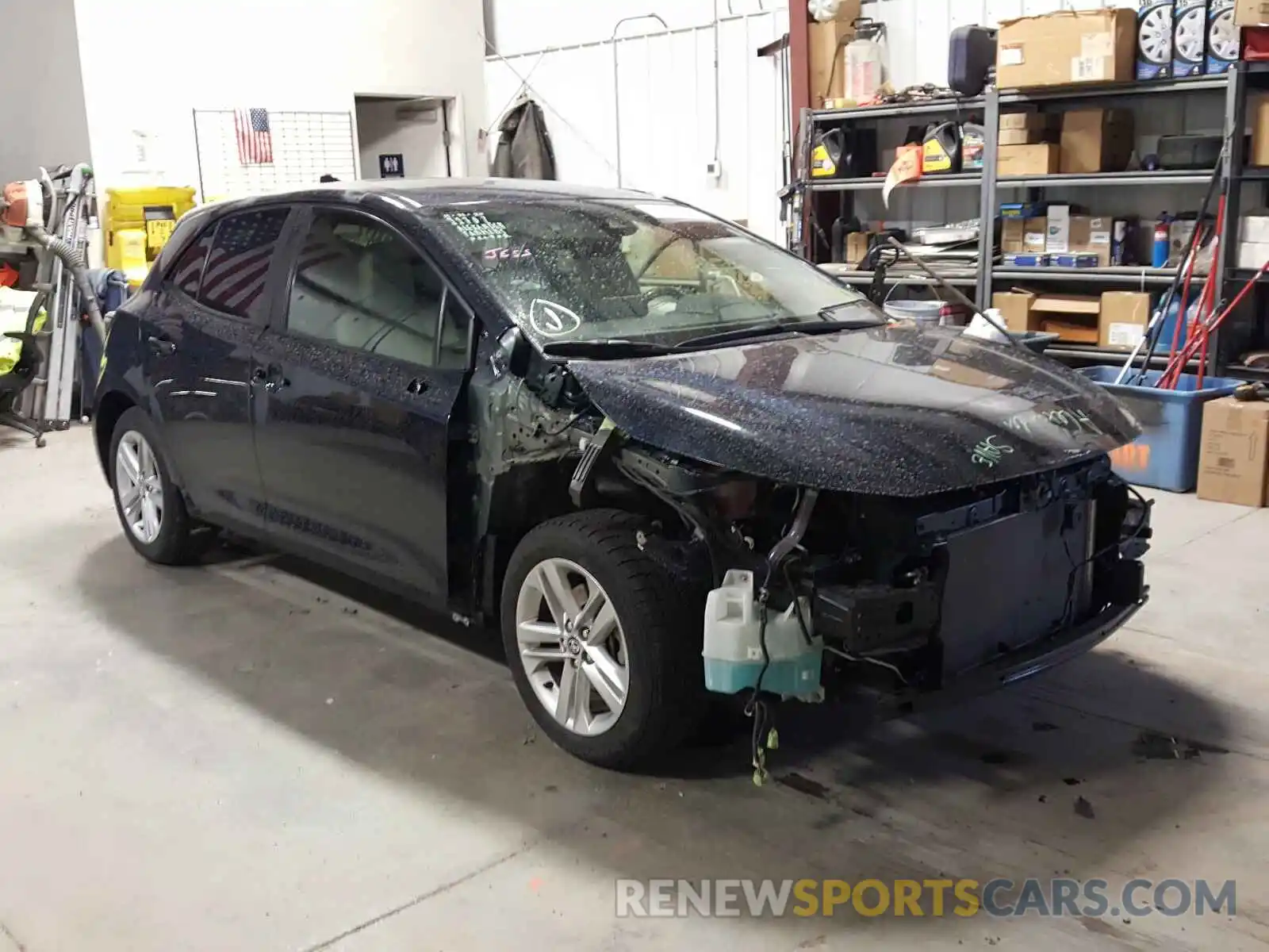 1 Photograph of a damaged car JTNK4RBE7K3019359 TOYOTA COROLLA 2019