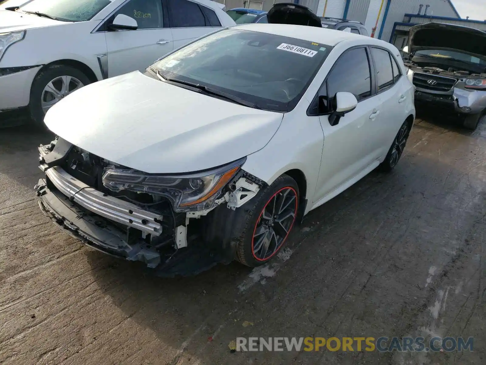 2 Photograph of a damaged car JTNK4RBE7K3027834 TOYOTA COROLLA 2019