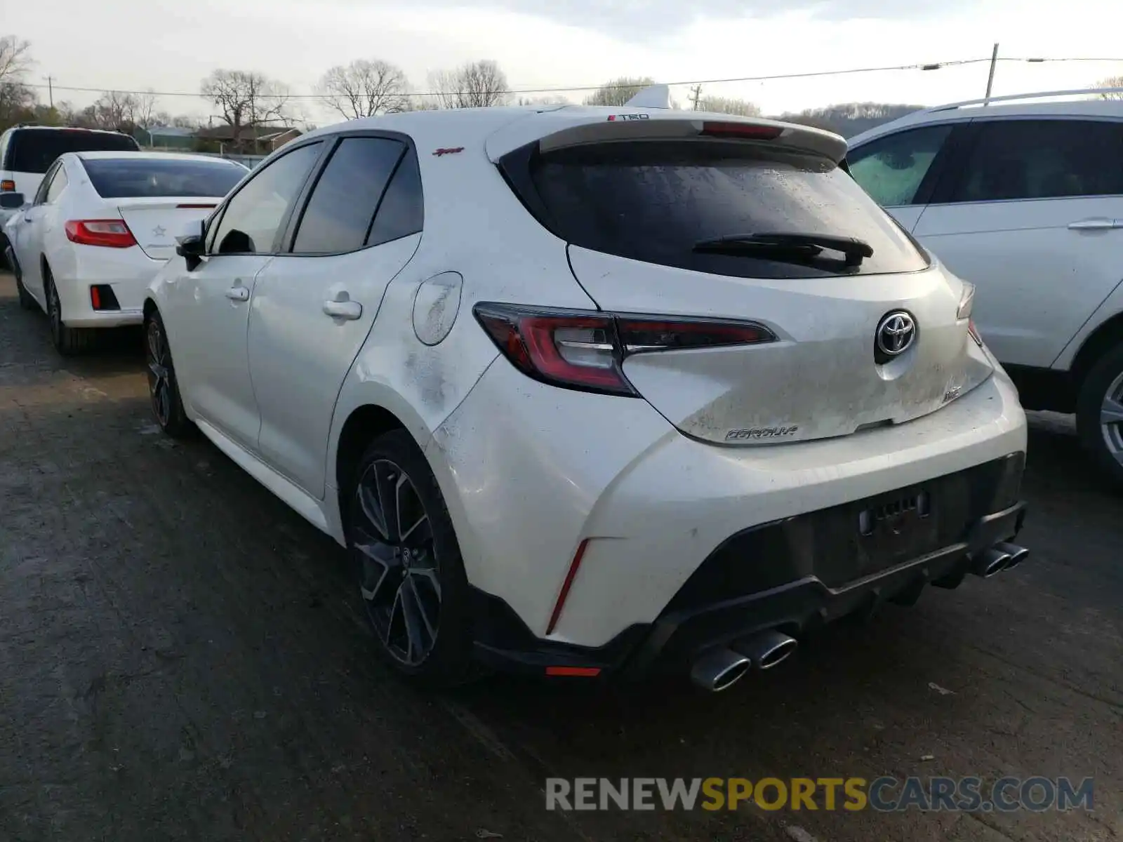 3 Photograph of a damaged car JTNK4RBE7K3027834 TOYOTA COROLLA 2019