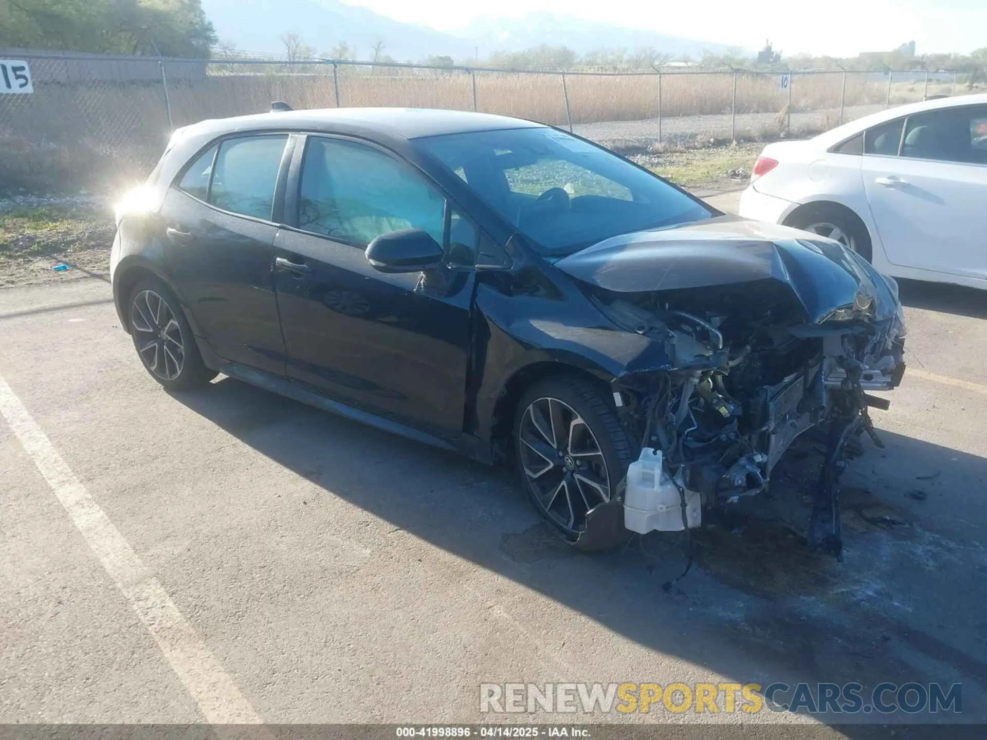 1 Photograph of a damaged car JTNK4RBE7K3044049 TOYOTA COROLLA 2019