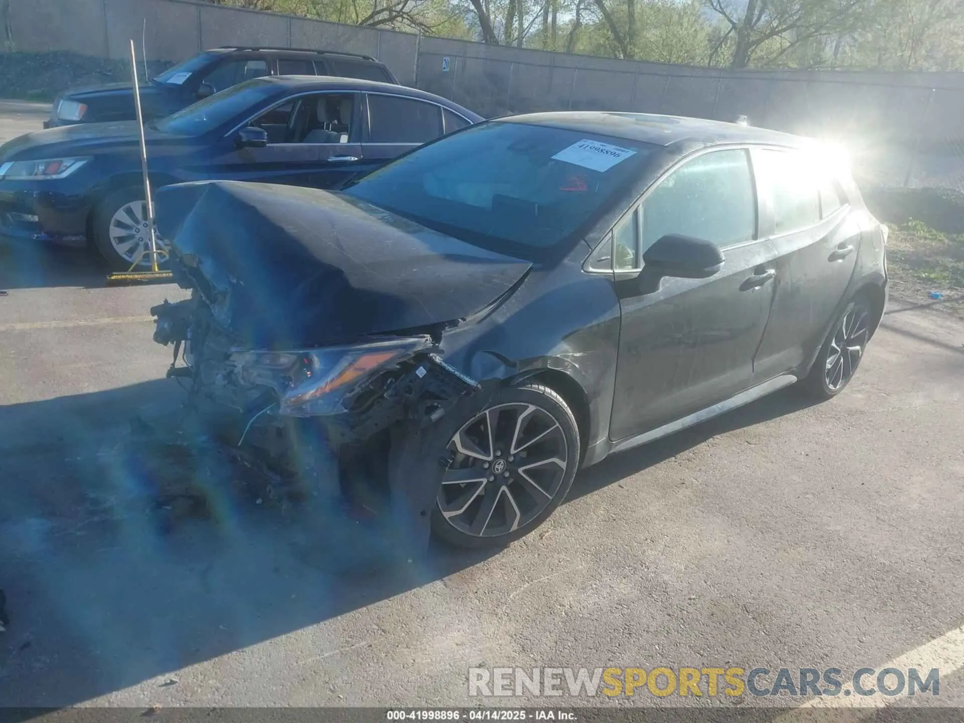 2 Photograph of a damaged car JTNK4RBE7K3044049 TOYOTA COROLLA 2019