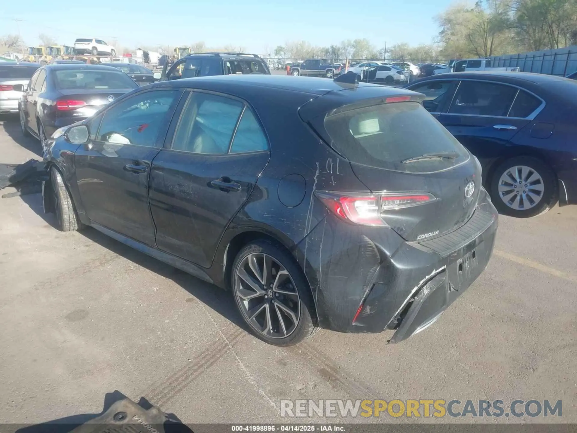 3 Photograph of a damaged car JTNK4RBE7K3044049 TOYOTA COROLLA 2019