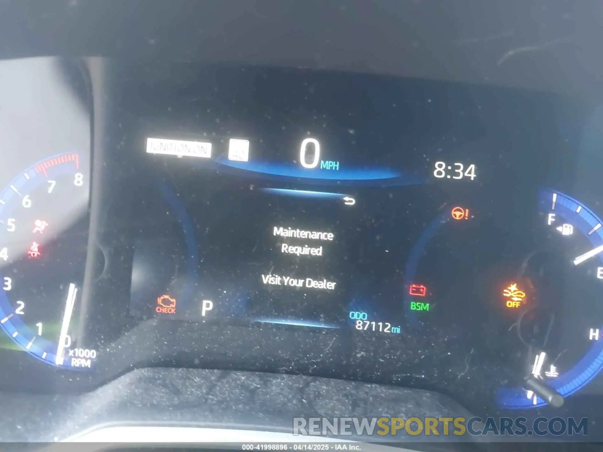 7 Photograph of a damaged car JTNK4RBE7K3044049 TOYOTA COROLLA 2019