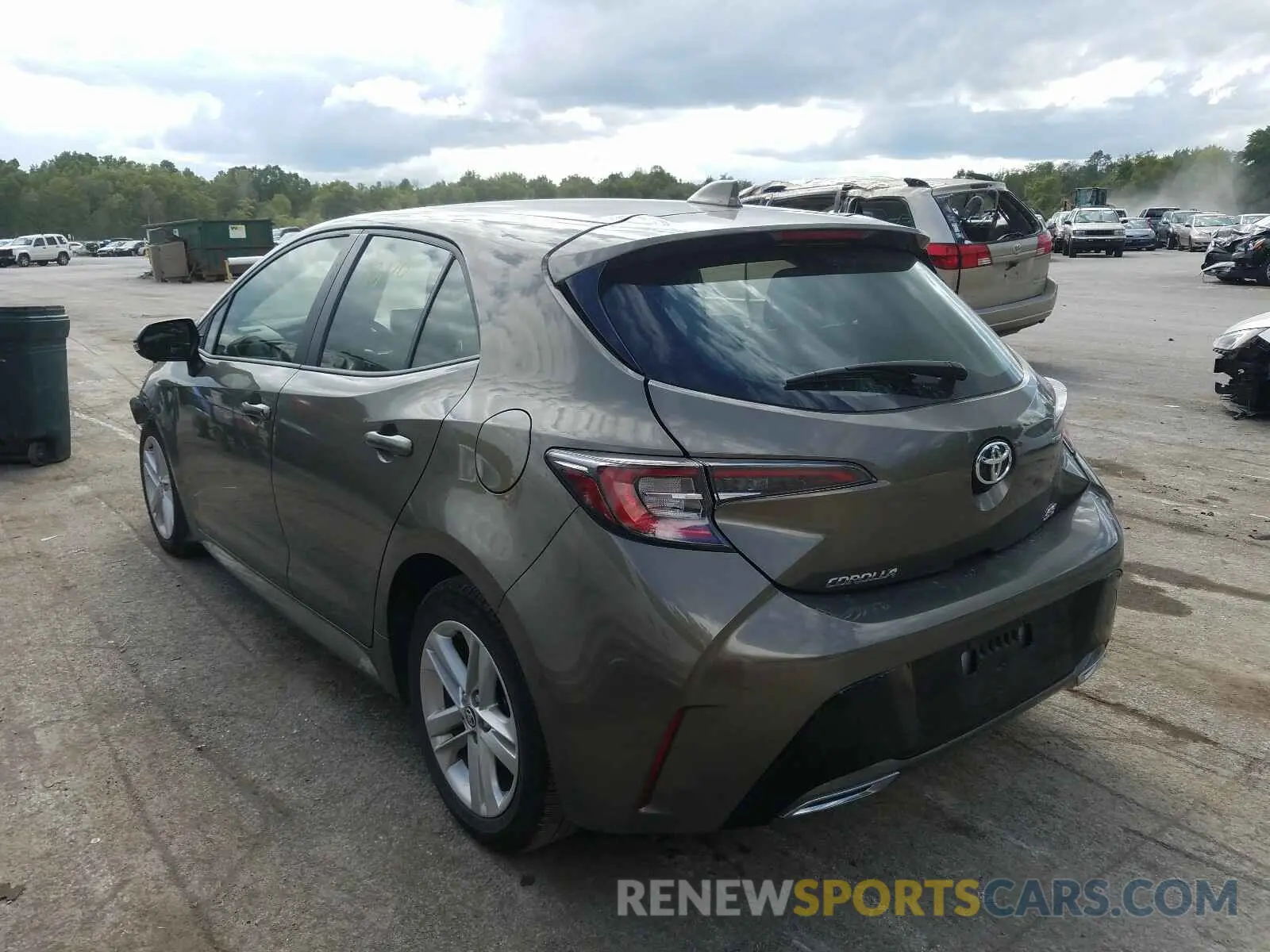 3 Photograph of a damaged car JTNK4RBE7K3054287 TOYOTA COROLLA 2019
