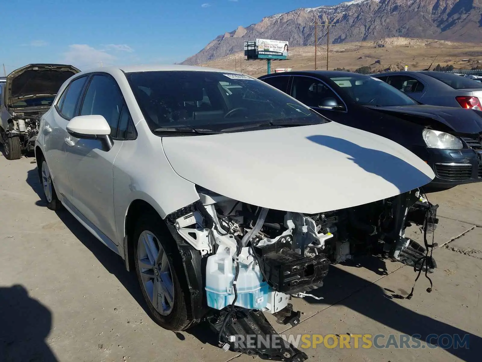 1 Photograph of a damaged car JTNK4RBE7K3065970 TOYOTA COROLLA 2019