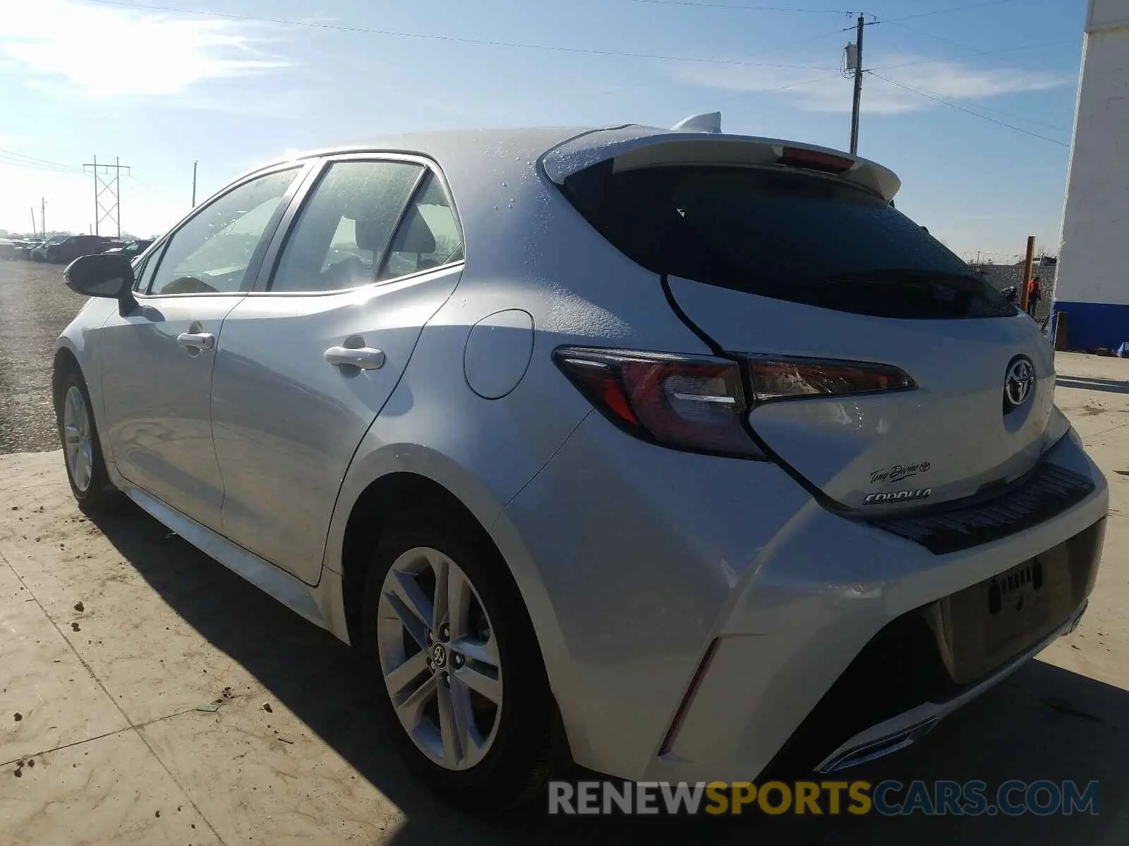 3 Photograph of a damaged car JTNK4RBE7K3065970 TOYOTA COROLLA 2019