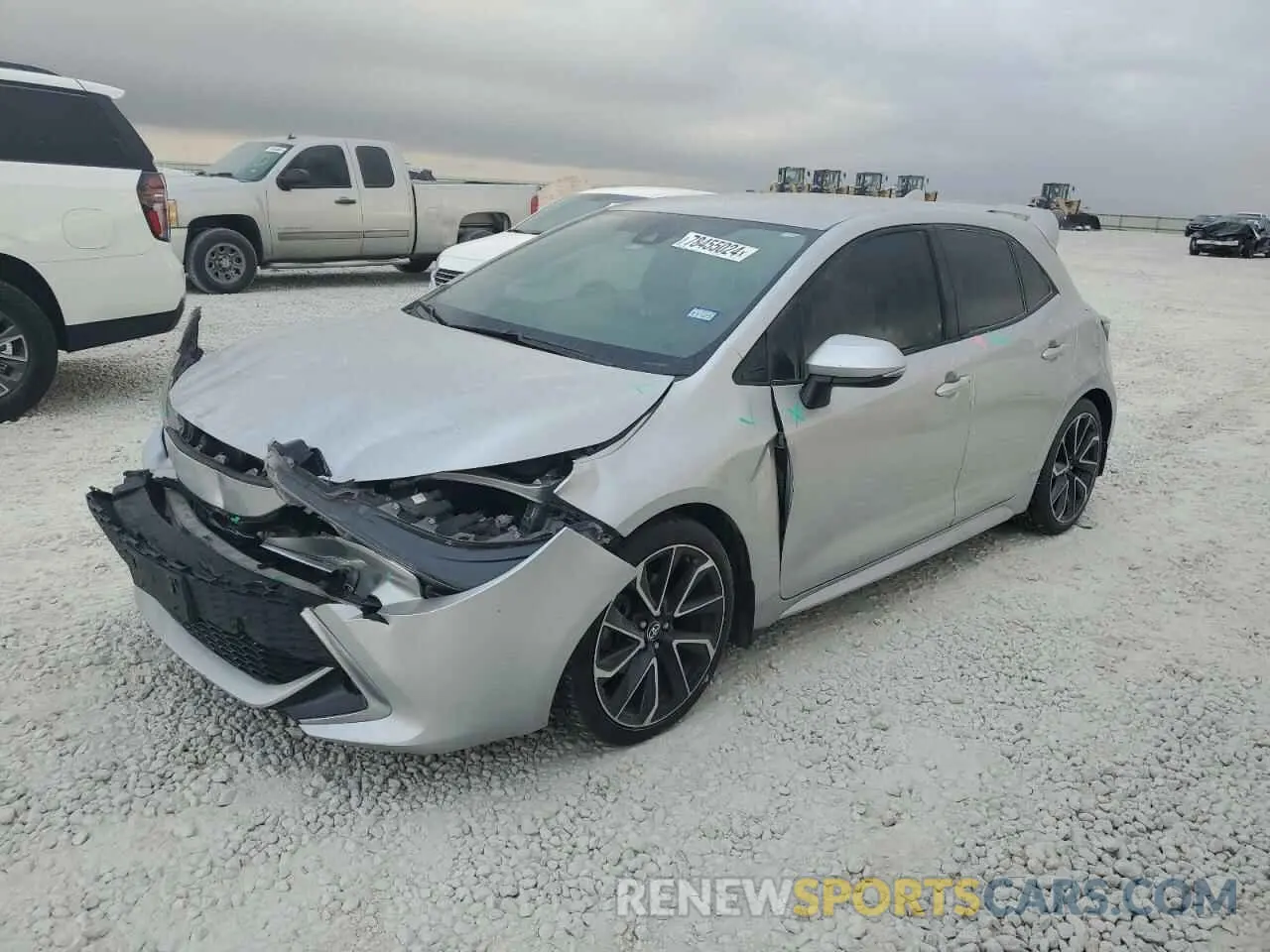 1 Photograph of a damaged car JTNK4RBE8K3004109 TOYOTA COROLLA 2019