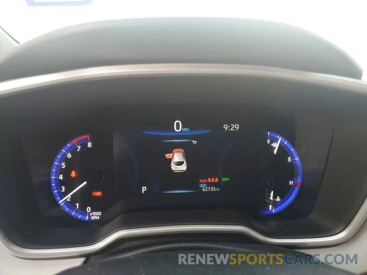 9 Photograph of a damaged car JTNK4RBE8K3004109 TOYOTA COROLLA 2019