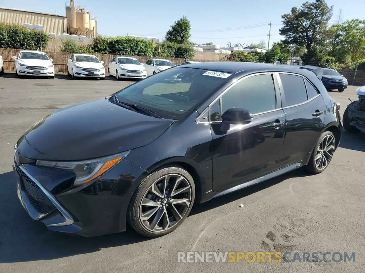 1 Photograph of a damaged car JTNK4RBE8K3015630 TOYOTA COROLLA 2019