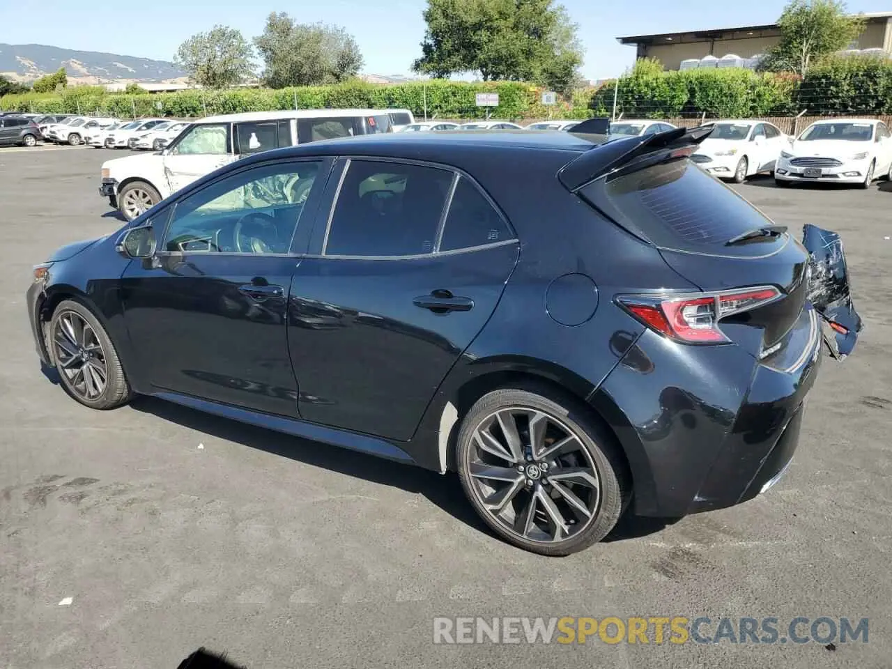 2 Photograph of a damaged car JTNK4RBE8K3015630 TOYOTA COROLLA 2019