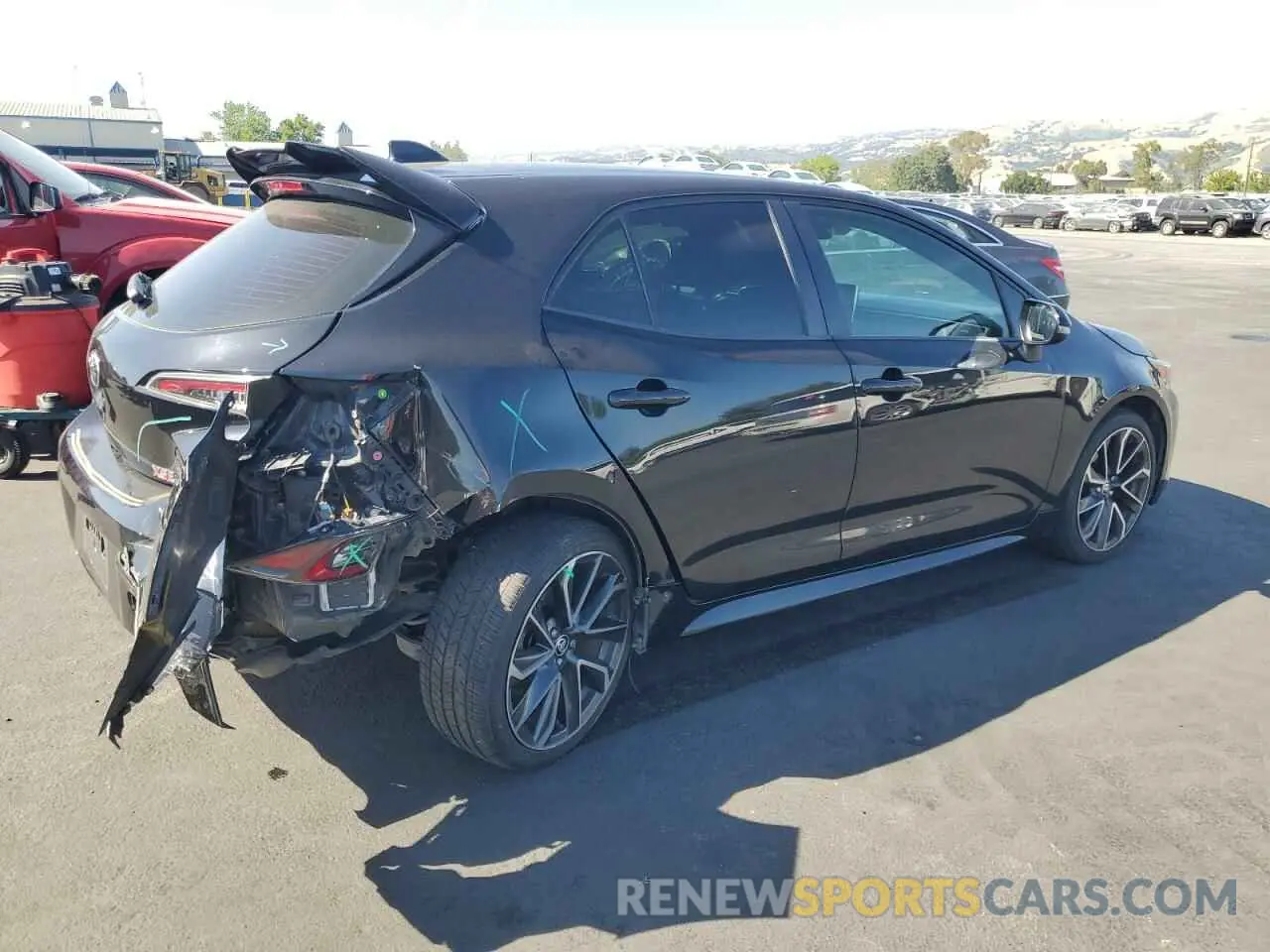 3 Photograph of a damaged car JTNK4RBE8K3015630 TOYOTA COROLLA 2019
