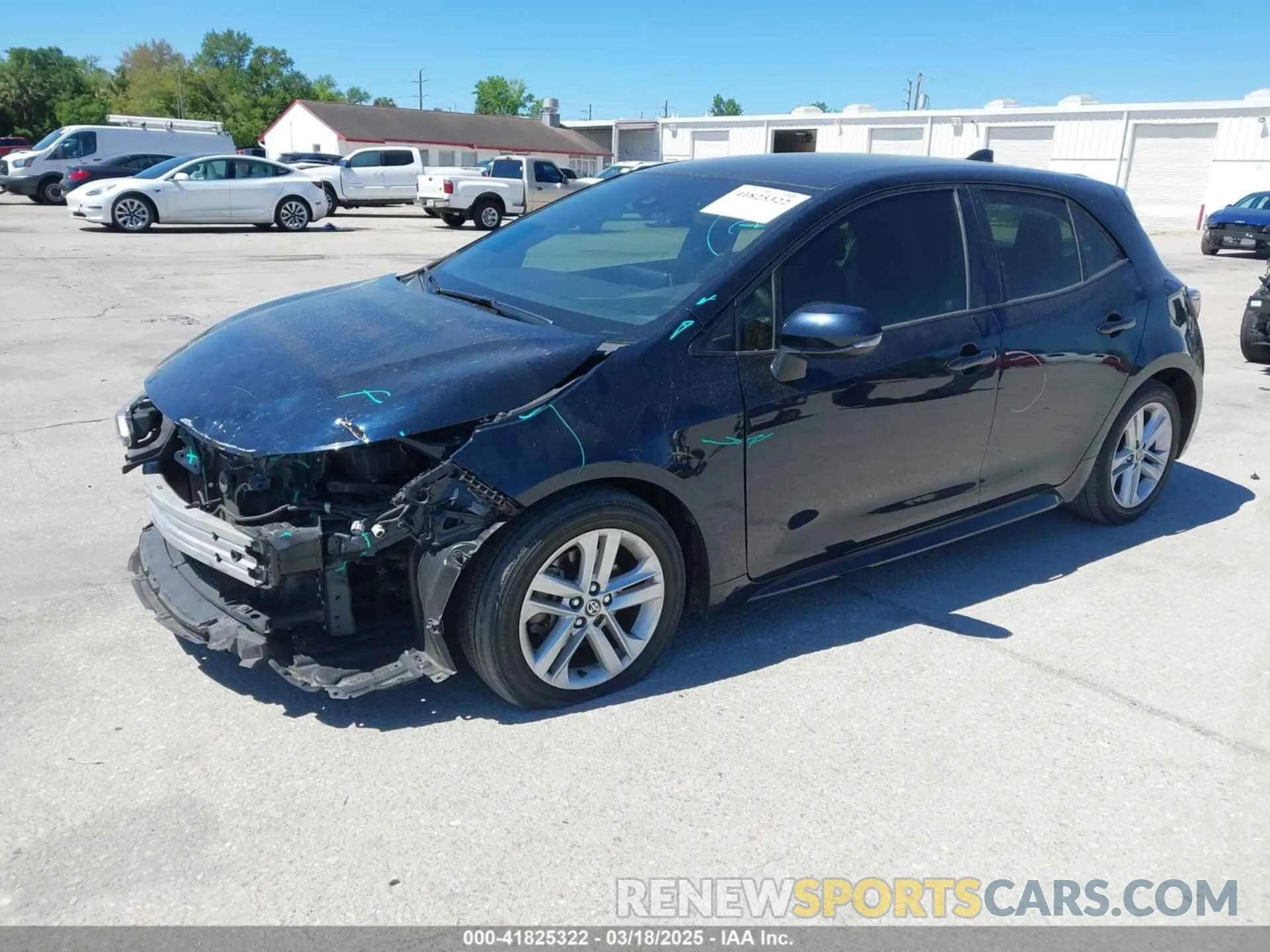 2 Photograph of a damaged car JTNK4RBE8K3017572 TOYOTA COROLLA 2019