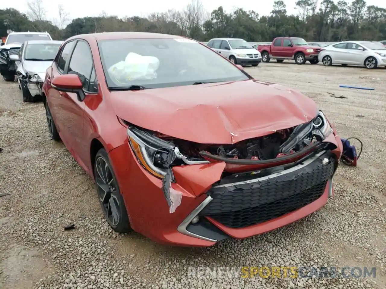 1 Photograph of a damaged car JTNK4RBE8K3021394 TOYOTA COROLLA 2019