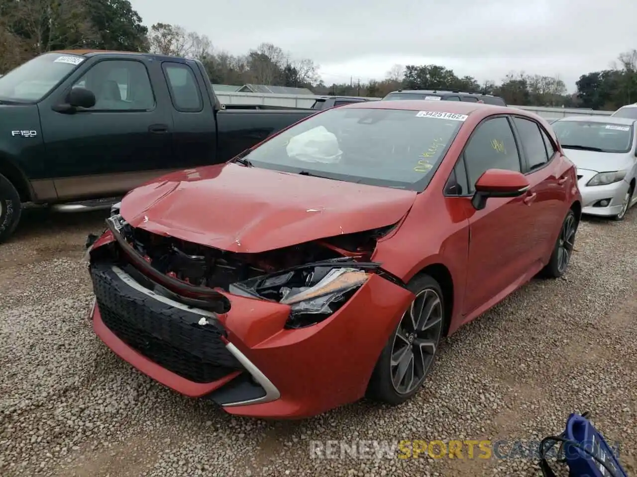 2 Photograph of a damaged car JTNK4RBE8K3021394 TOYOTA COROLLA 2019