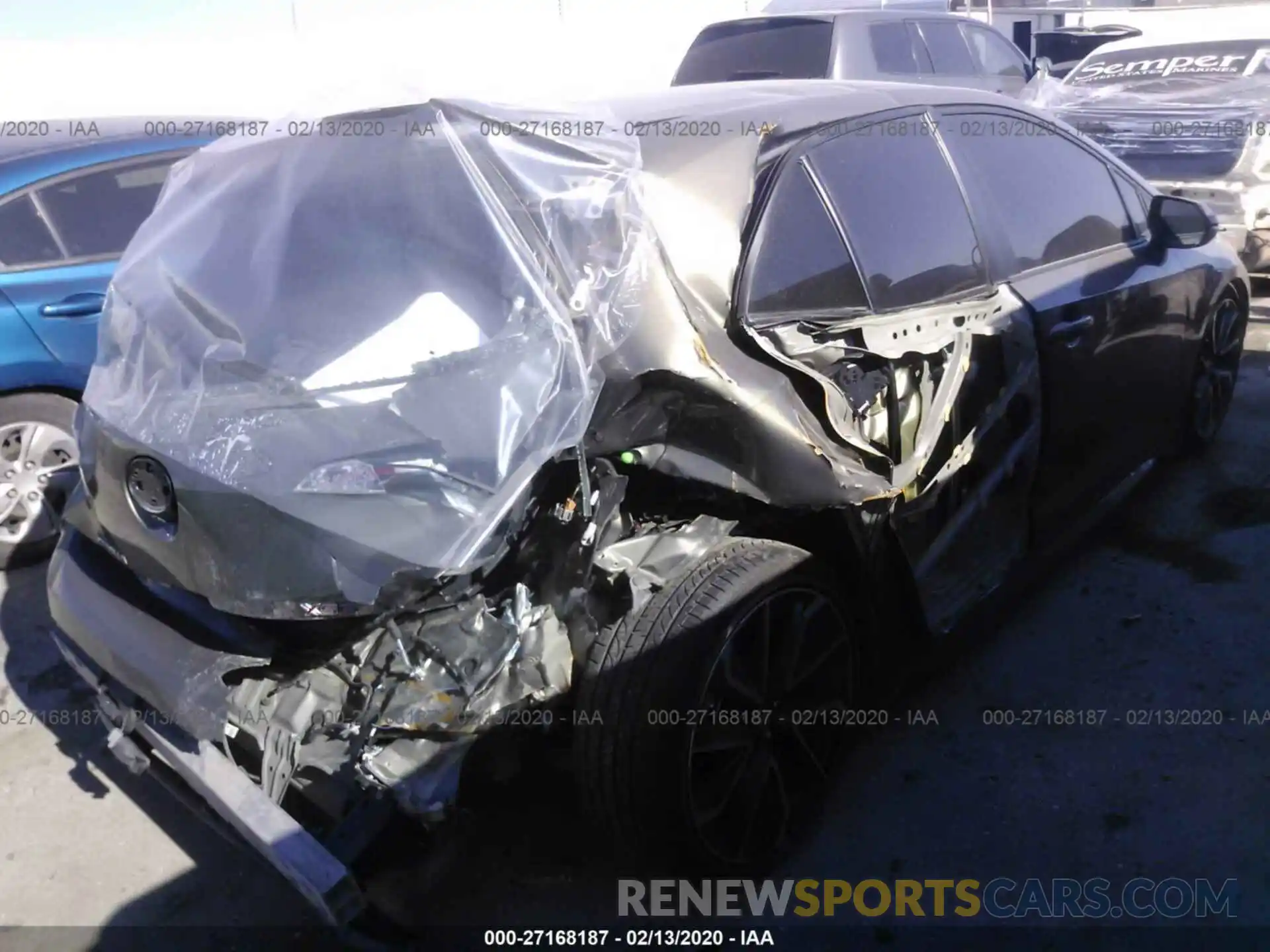 4 Photograph of a damaged car JTNK4RBE8K3024957 TOYOTA COROLLA 2019