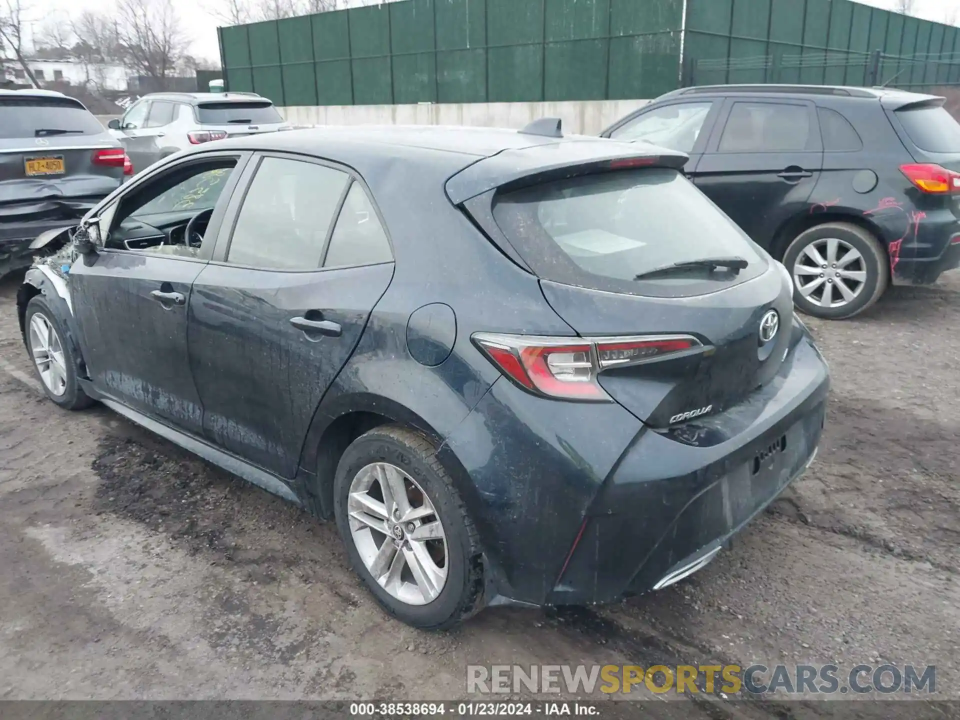 3 Photograph of a damaged car JTNK4RBE8K3035246 TOYOTA COROLLA 2019