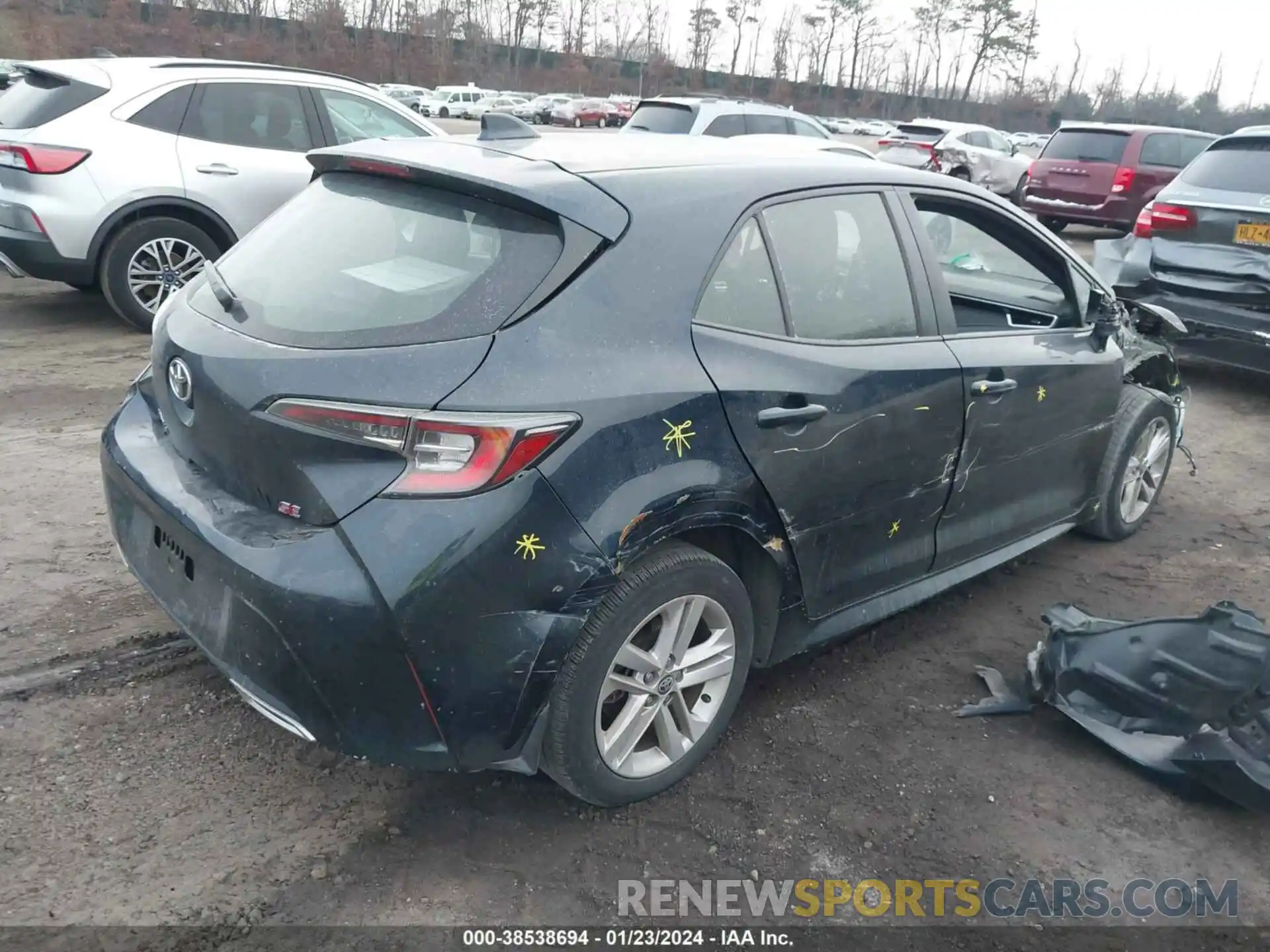 4 Photograph of a damaged car JTNK4RBE8K3035246 TOYOTA COROLLA 2019