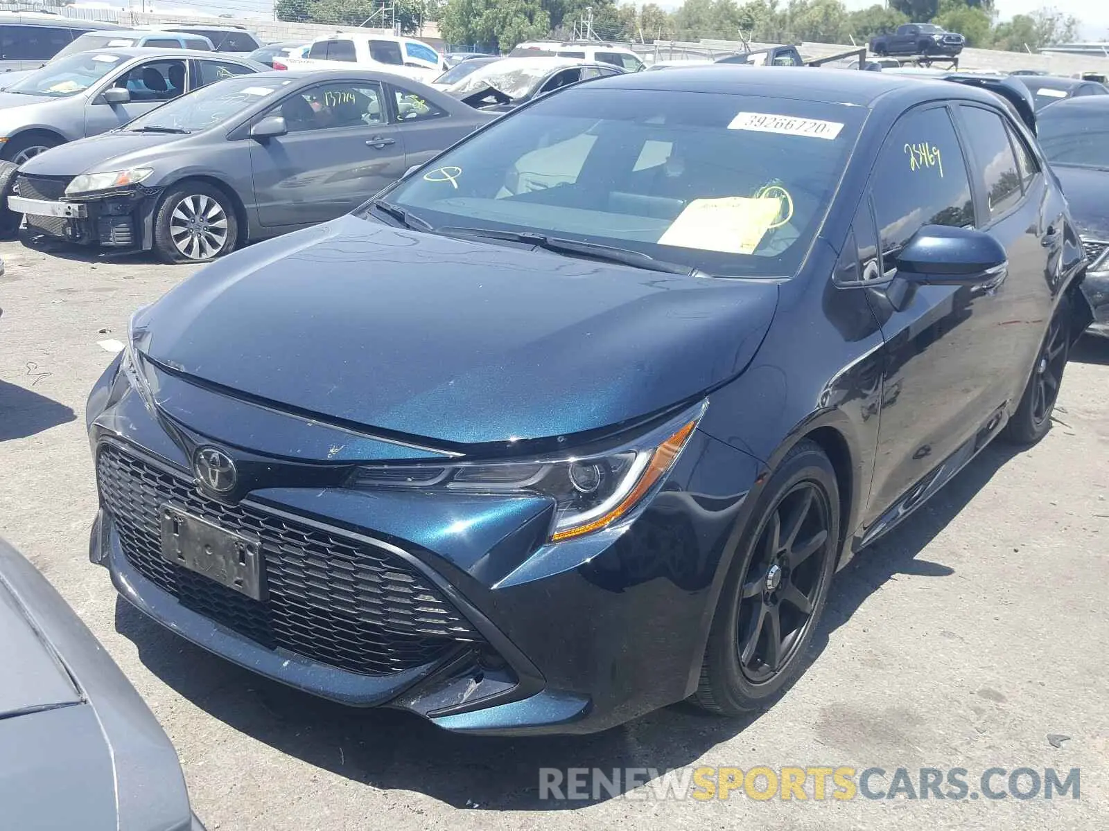 2 Photograph of a damaged car JTNK4RBE8K3038454 TOYOTA COROLLA 2019