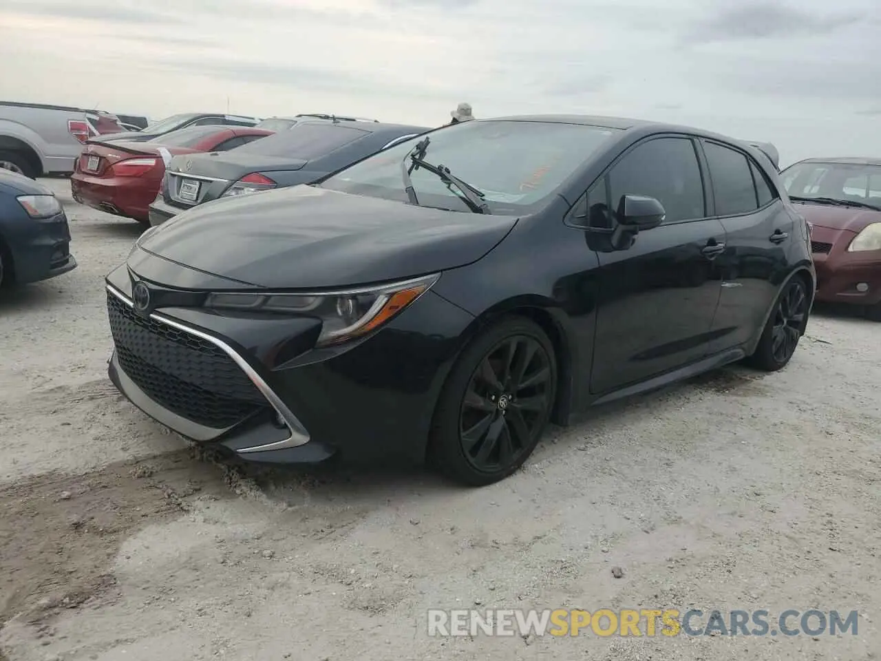 1 Photograph of a damaged car JTNK4RBE8K3040785 TOYOTA COROLLA 2019