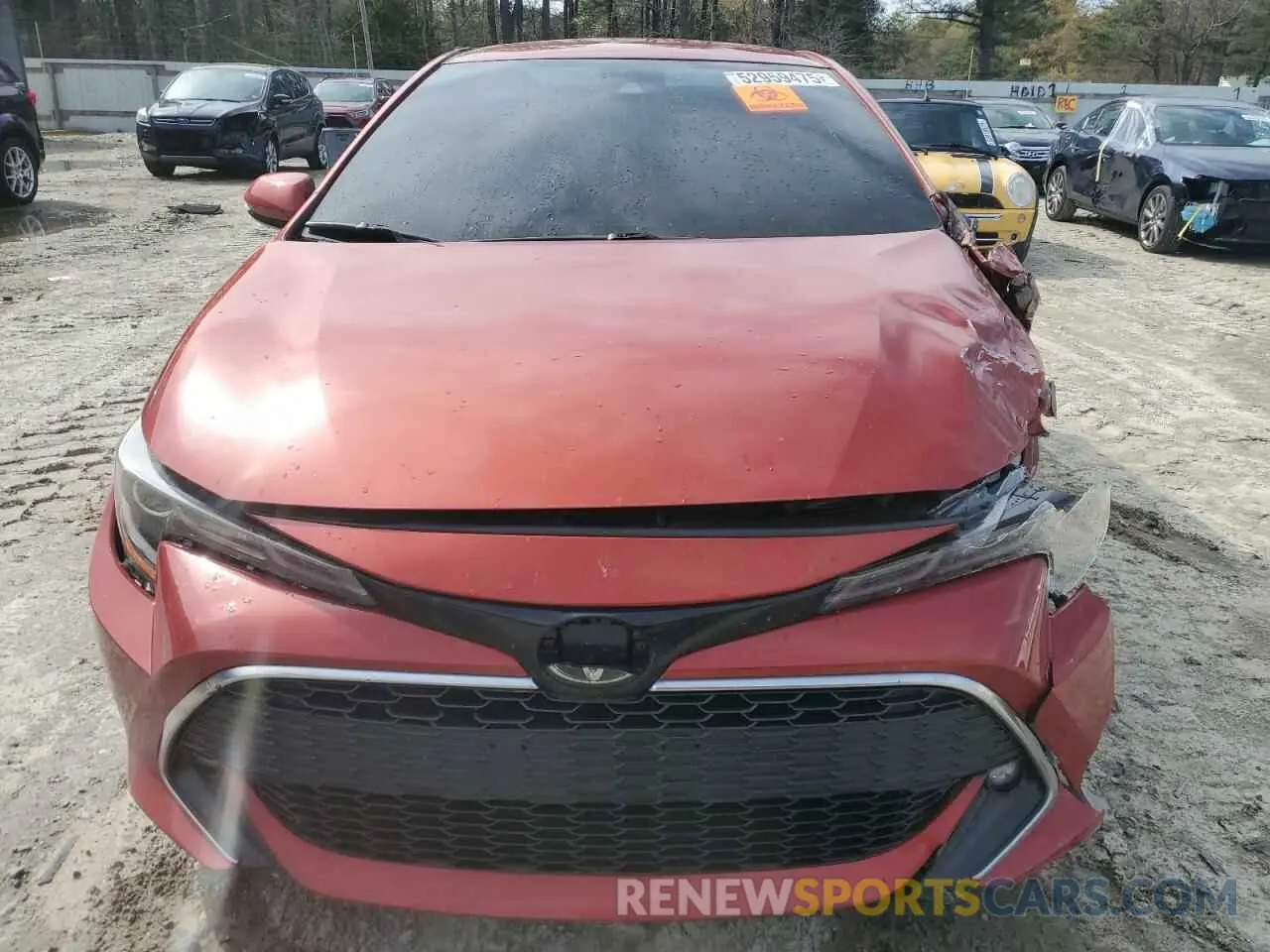 5 Photograph of a damaged car JTNK4RBE8K3052838 TOYOTA COROLLA 2019