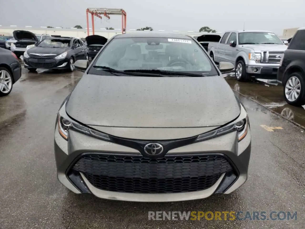 5 Photograph of a damaged car JTNK4RBE8K3054895 TOYOTA COROLLA 2019