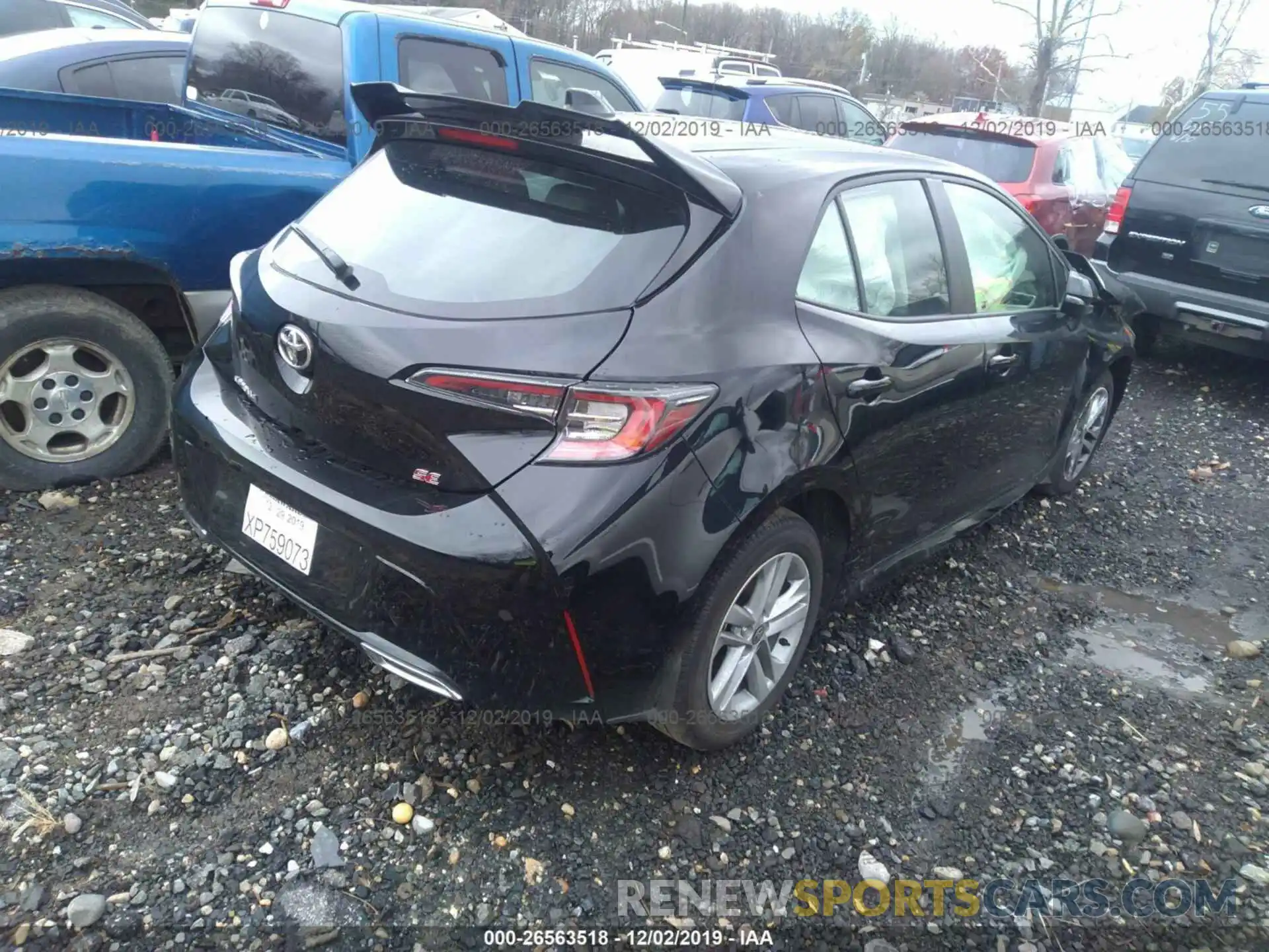 4 Photograph of a damaged car JTNK4RBE8K3069705 TOYOTA COROLLA 2019