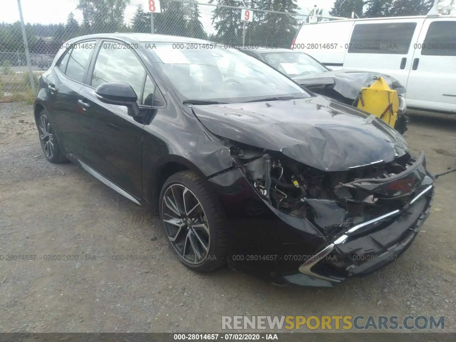 1 Photograph of a damaged car JTNK4RBE9K3****** TOYOTA COROLLA 2019