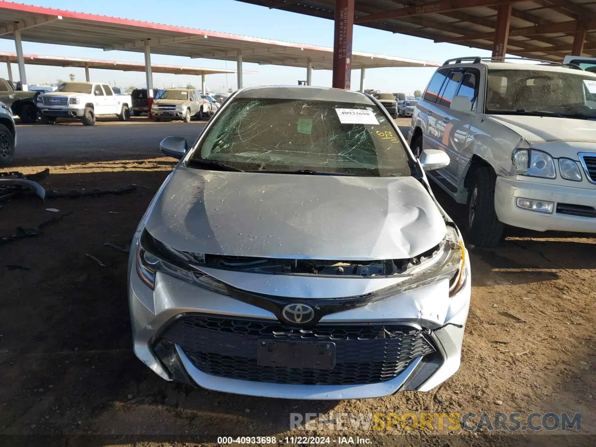 12 Photograph of a damaged car JTNK4RBE9K3009383 TOYOTA COROLLA 2019
