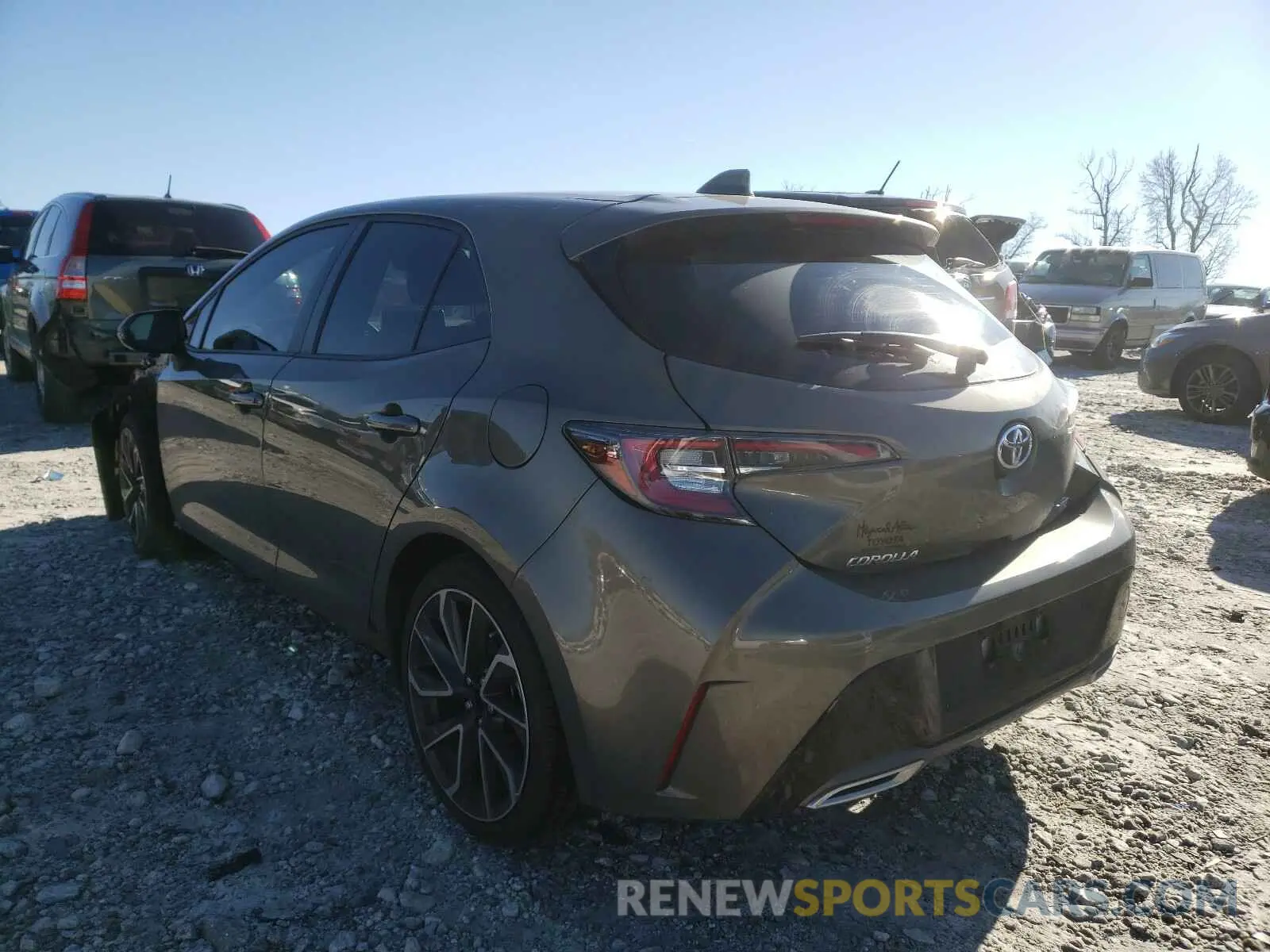 3 Photograph of a damaged car JTNK4RBE9K3022439 TOYOTA COROLLA 2019