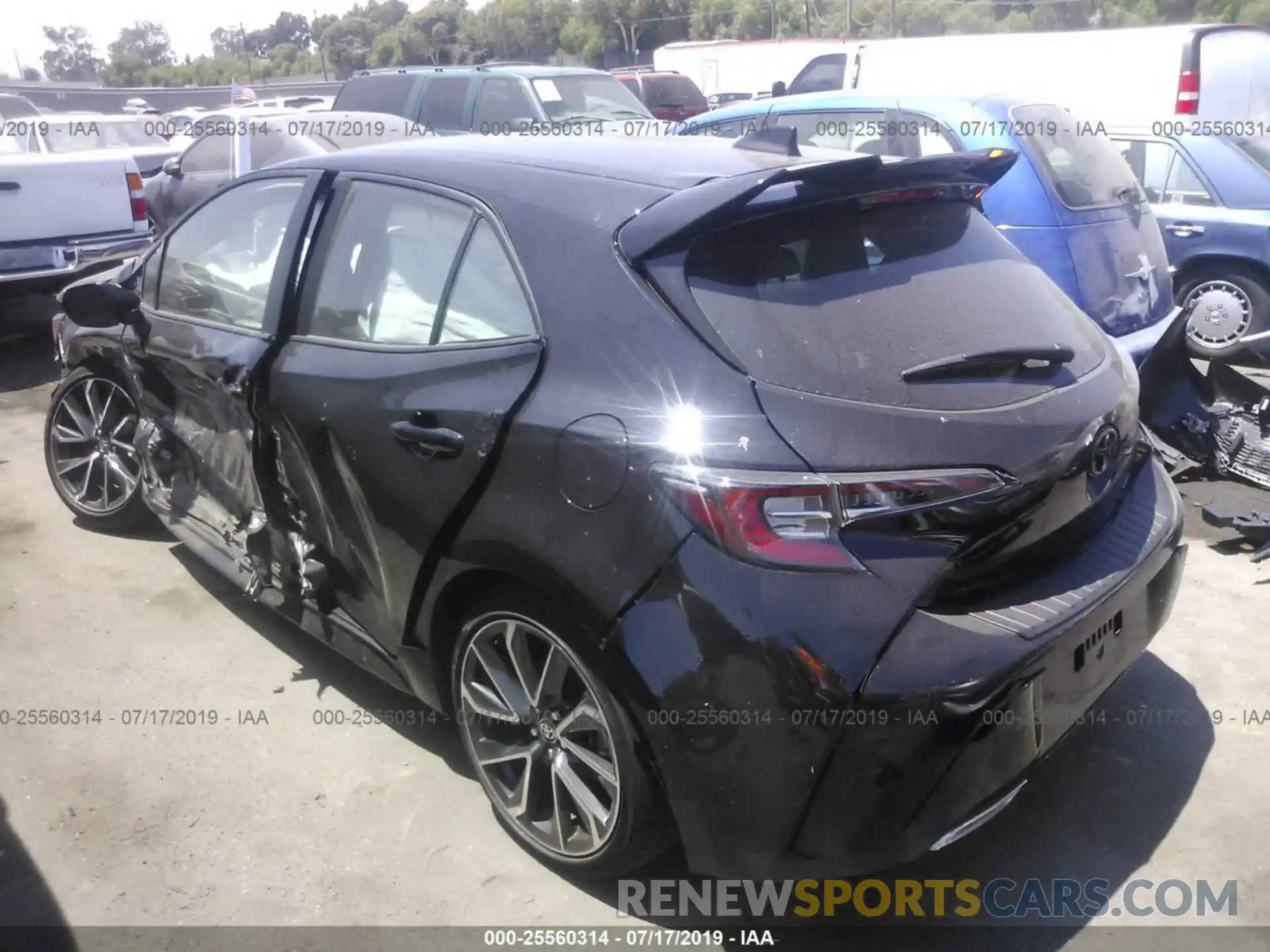 3 Photograph of a damaged car JTNK4RBE9K3025681 TOYOTA COROLLA 2019