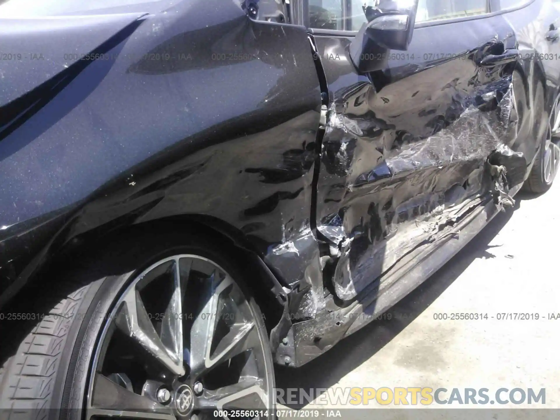 6 Photograph of a damaged car JTNK4RBE9K3025681 TOYOTA COROLLA 2019