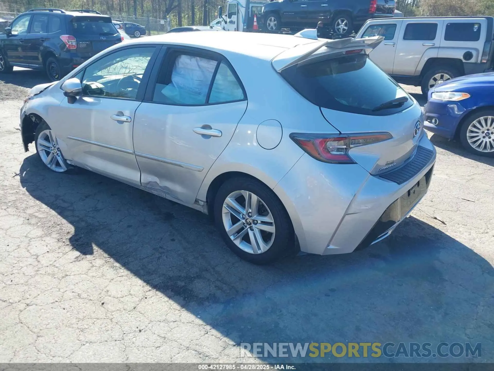 3 Photograph of a damaged car JTNK4RBE9K3037779 TOYOTA COROLLA 2019