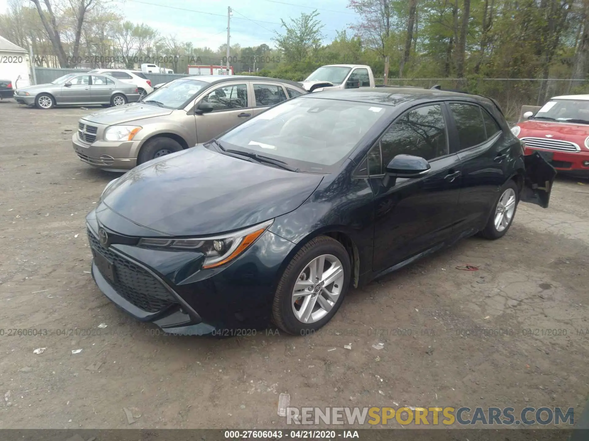 2 Photograph of a damaged car JTNK4RBE9K3038656 TOYOTA COROLLA 2019