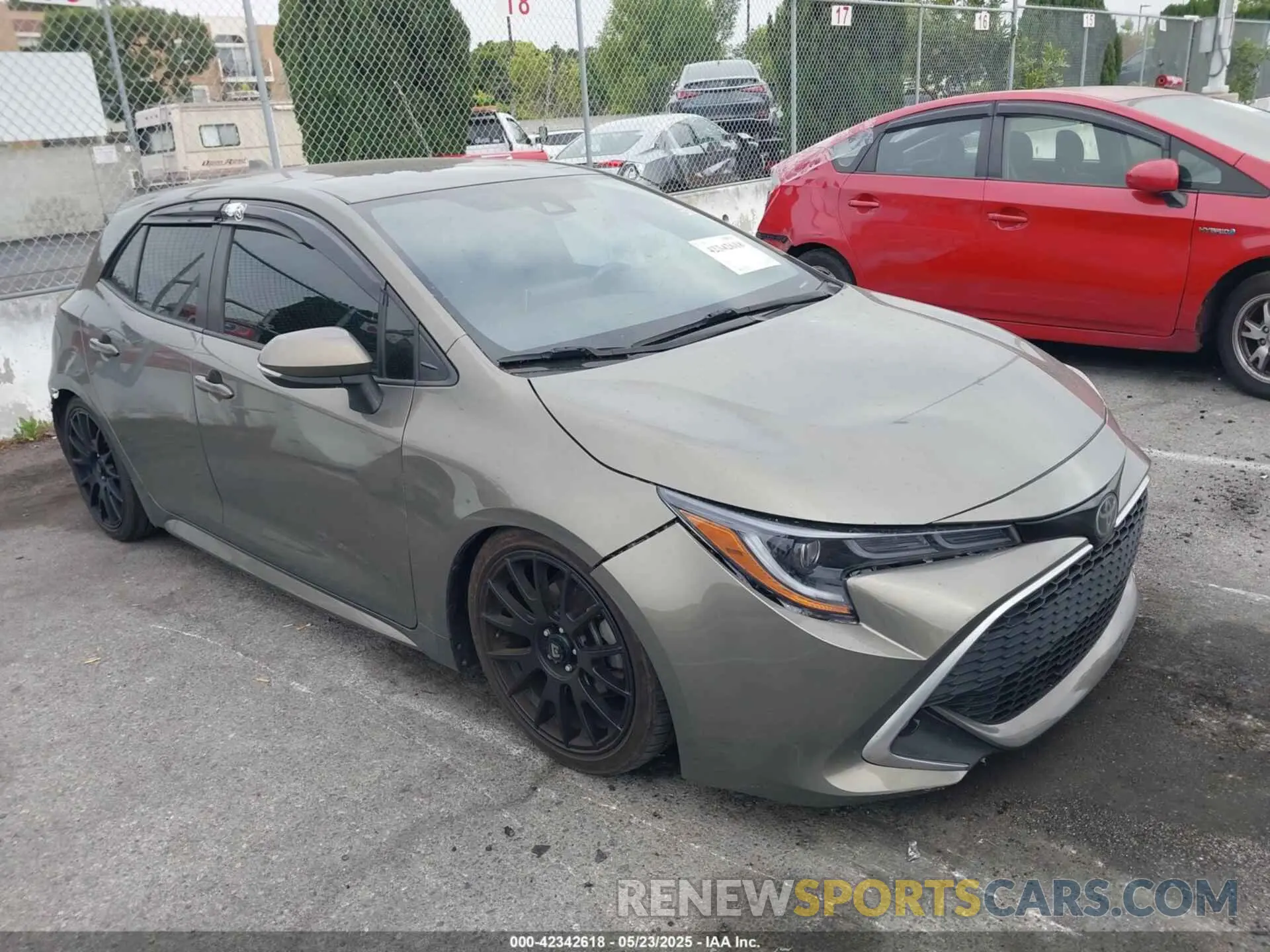 1 Photograph of a damaged car JTNK4RBE9K3042299 TOYOTA COROLLA 2019