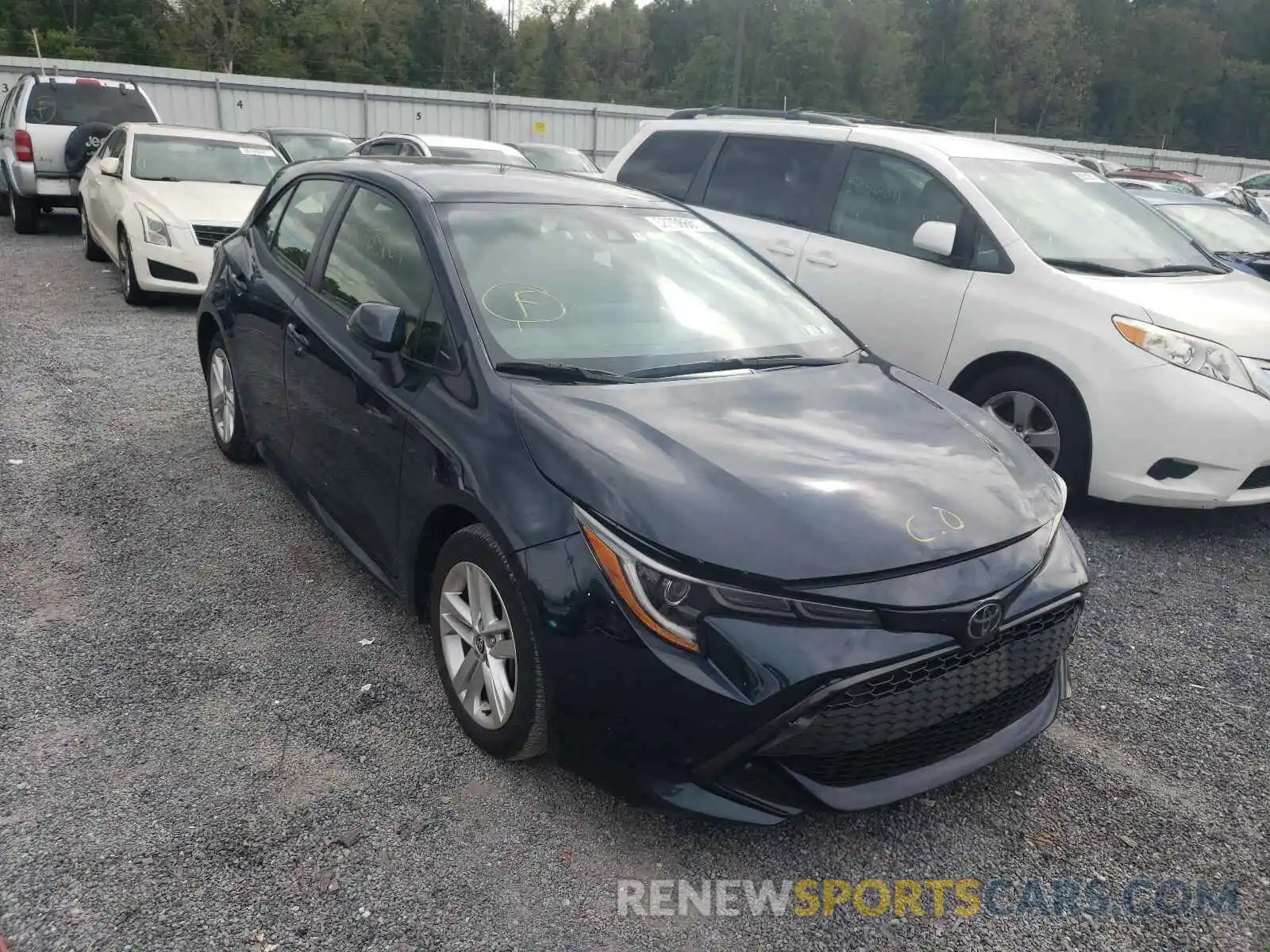 1 Photograph of a damaged car JTNK4RBE9K3045770 TOYOTA COROLLA 2019