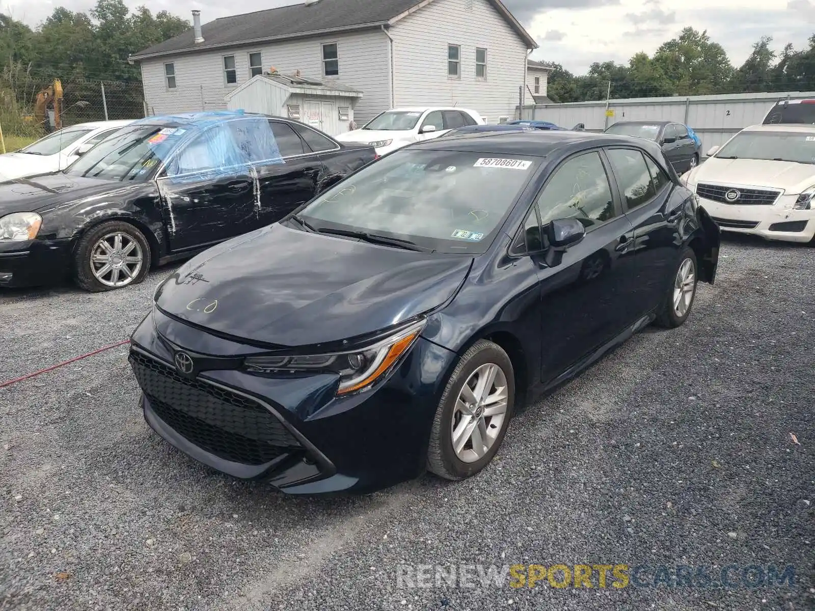 2 Photograph of a damaged car JTNK4RBE9K3045770 TOYOTA COROLLA 2019