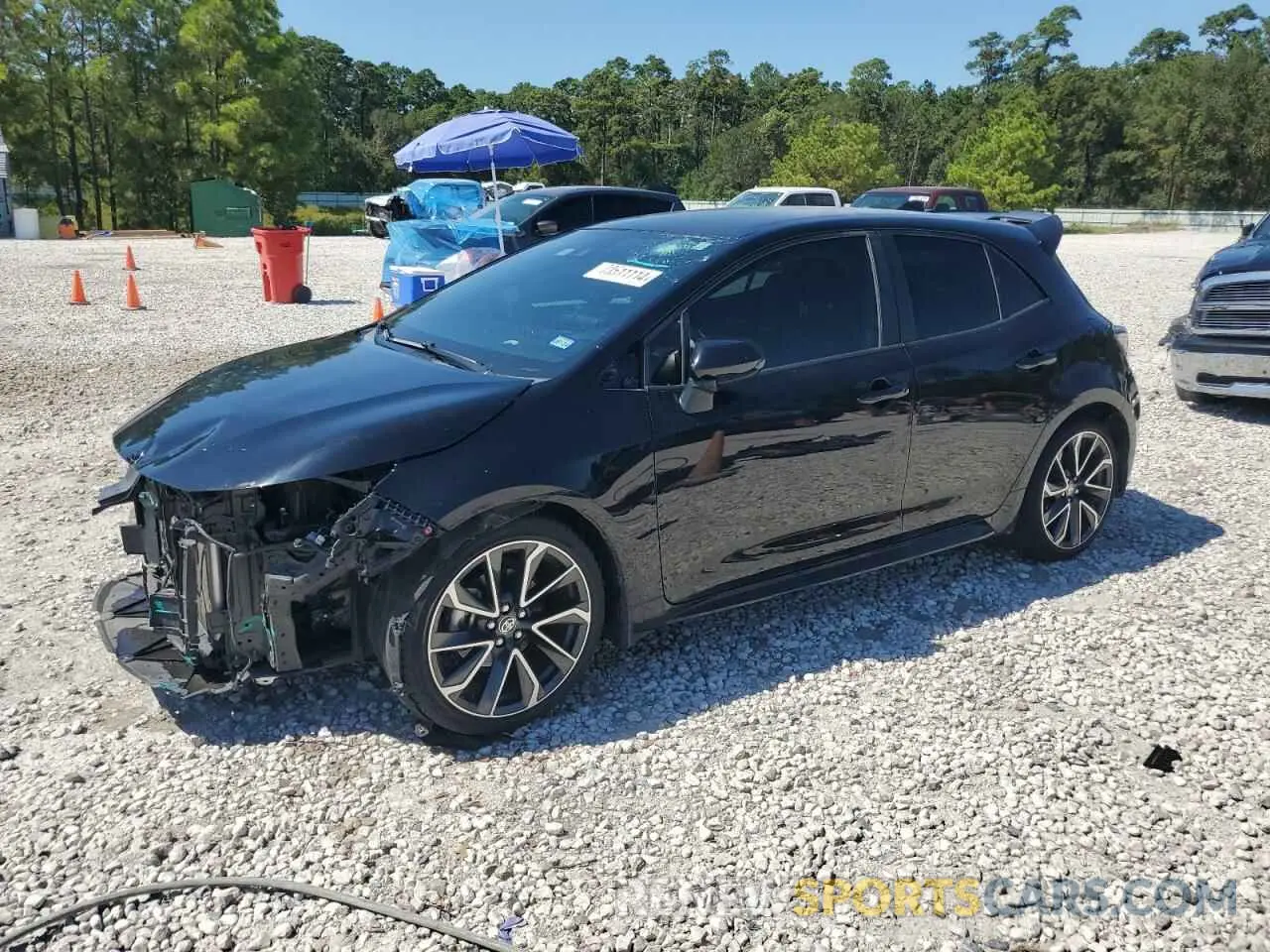 1 Photograph of a damaged car JTNK4RBE9K3054100 TOYOTA COROLLA 2019