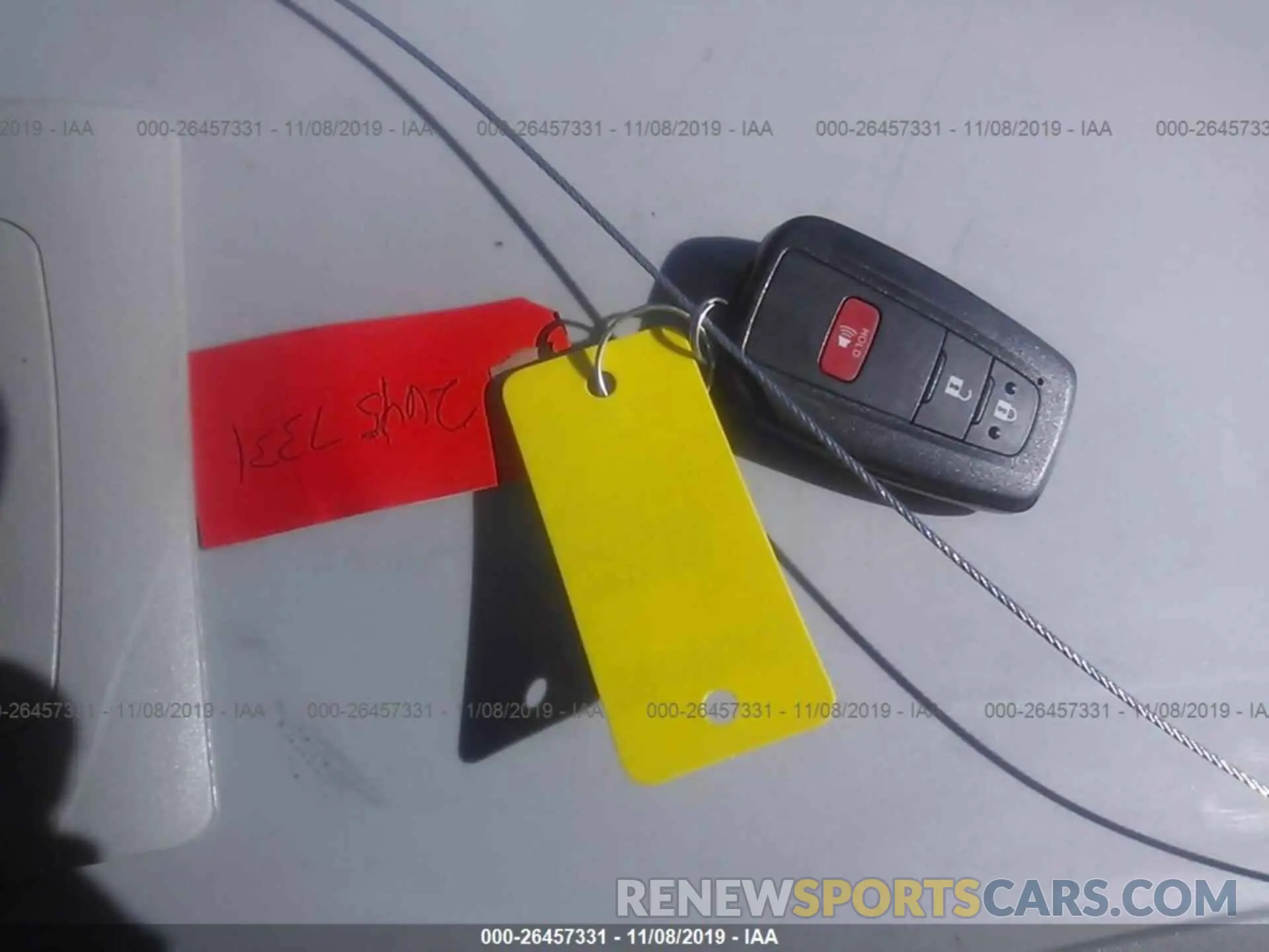 8 Photograph of a damaged car JTNK4RBE9K3057465 TOYOTA COROLLA 2019