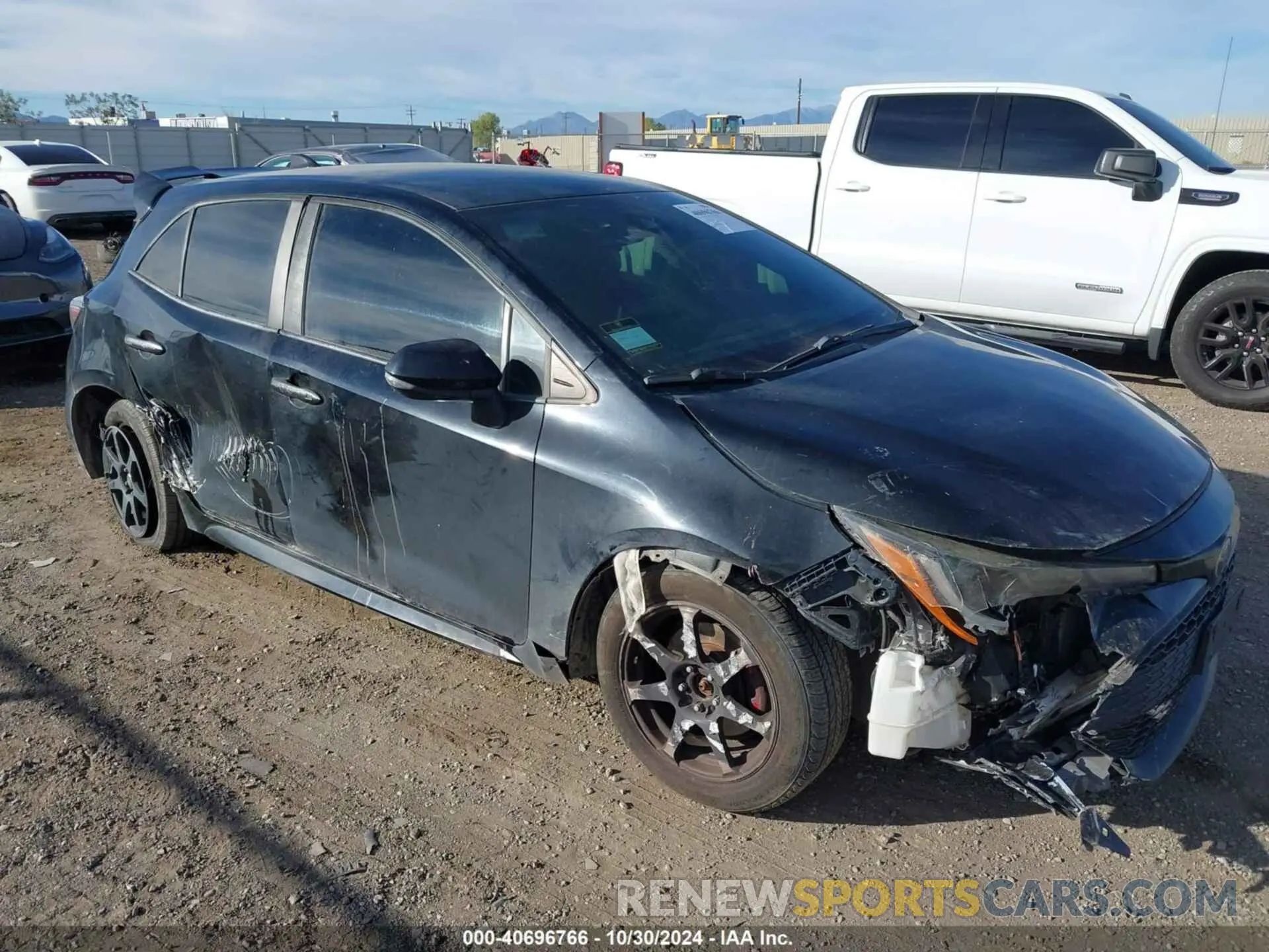 1 Photograph of a damaged car JTNK4RBEXK3004841 TOYOTA COROLLA 2019