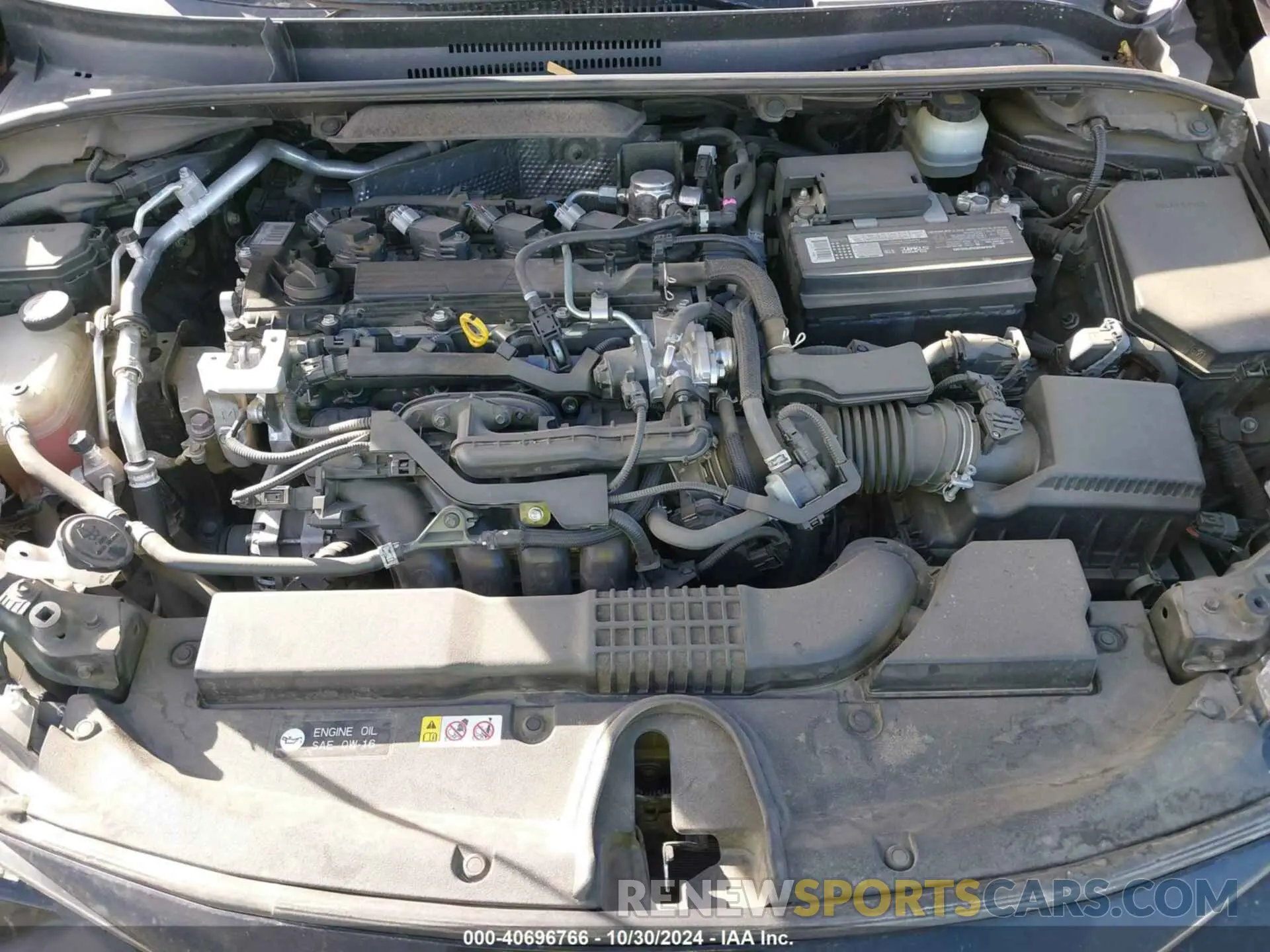 10 Photograph of a damaged car JTNK4RBEXK3004841 TOYOTA COROLLA 2019