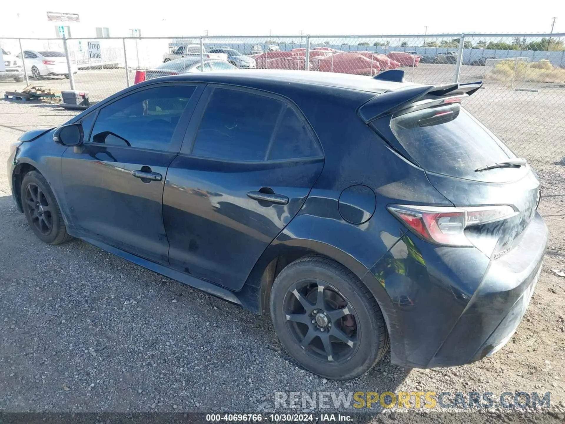 3 Photograph of a damaged car JTNK4RBEXK3004841 TOYOTA COROLLA 2019