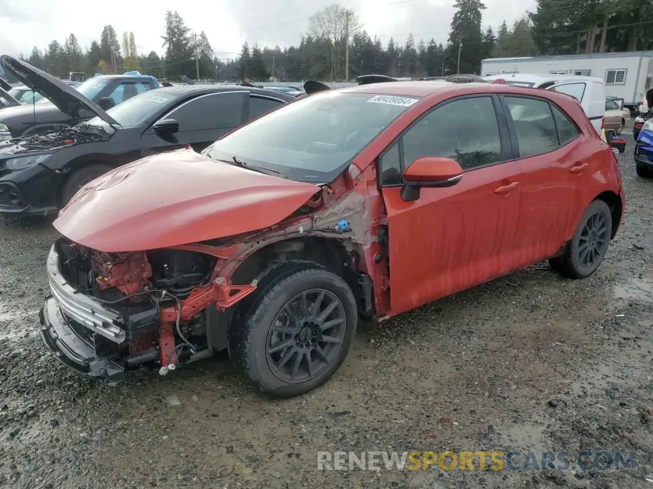 1 Photograph of a damaged car JTNK4RBEXK3005035 TOYOTA COROLLA 2019