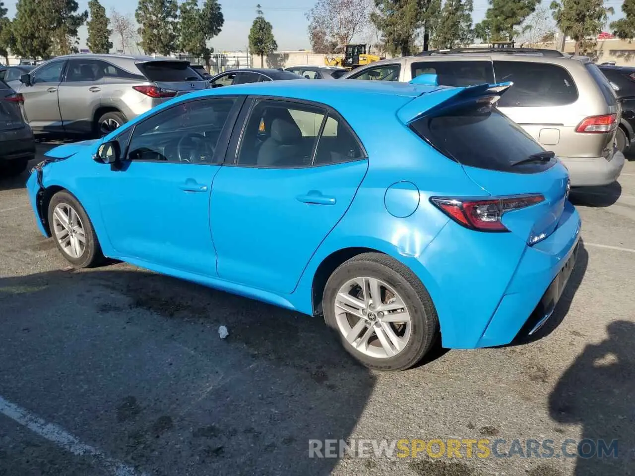 2 Photograph of a damaged car JTNK4RBEXK3011711 TOYOTA COROLLA 2019