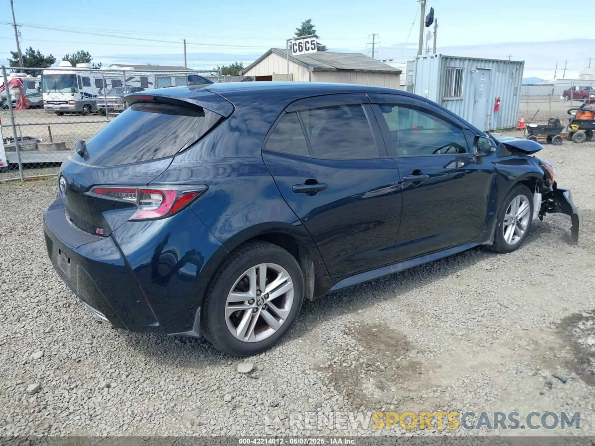 4 Photograph of a damaged car JTNK4RBEXK3017153 TOYOTA COROLLA 2019