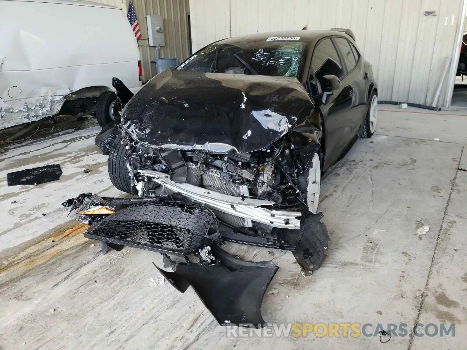 2 Photograph of a damaged car JTNK4RBEXK3021414 TOYOTA COROLLA 2019