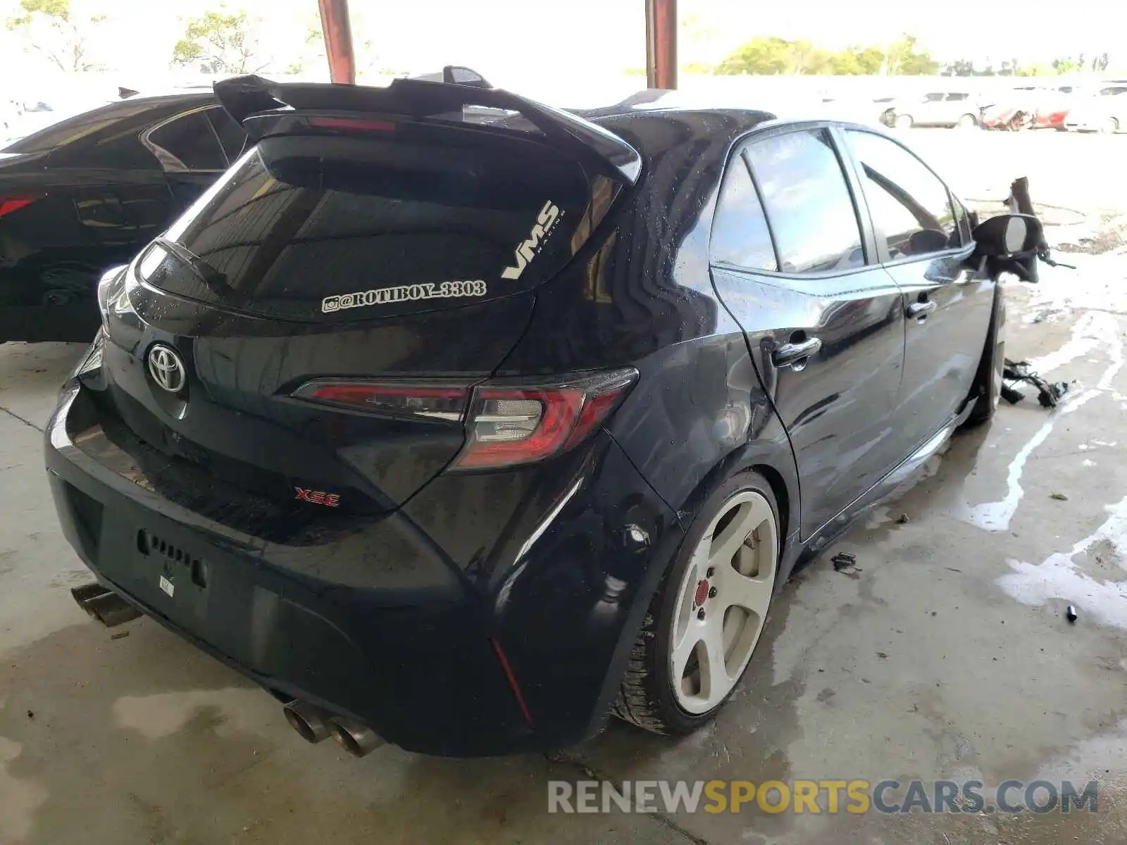 4 Photograph of a damaged car JTNK4RBEXK3021414 TOYOTA COROLLA 2019