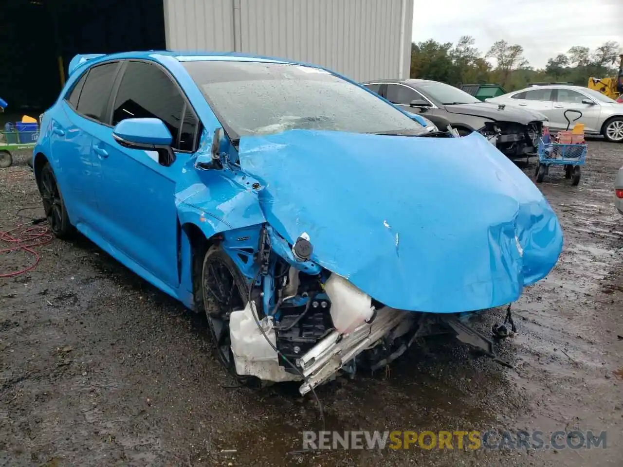 1 Photograph of a damaged car JTNK4RBEXK3027603 TOYOTA COROLLA 2019