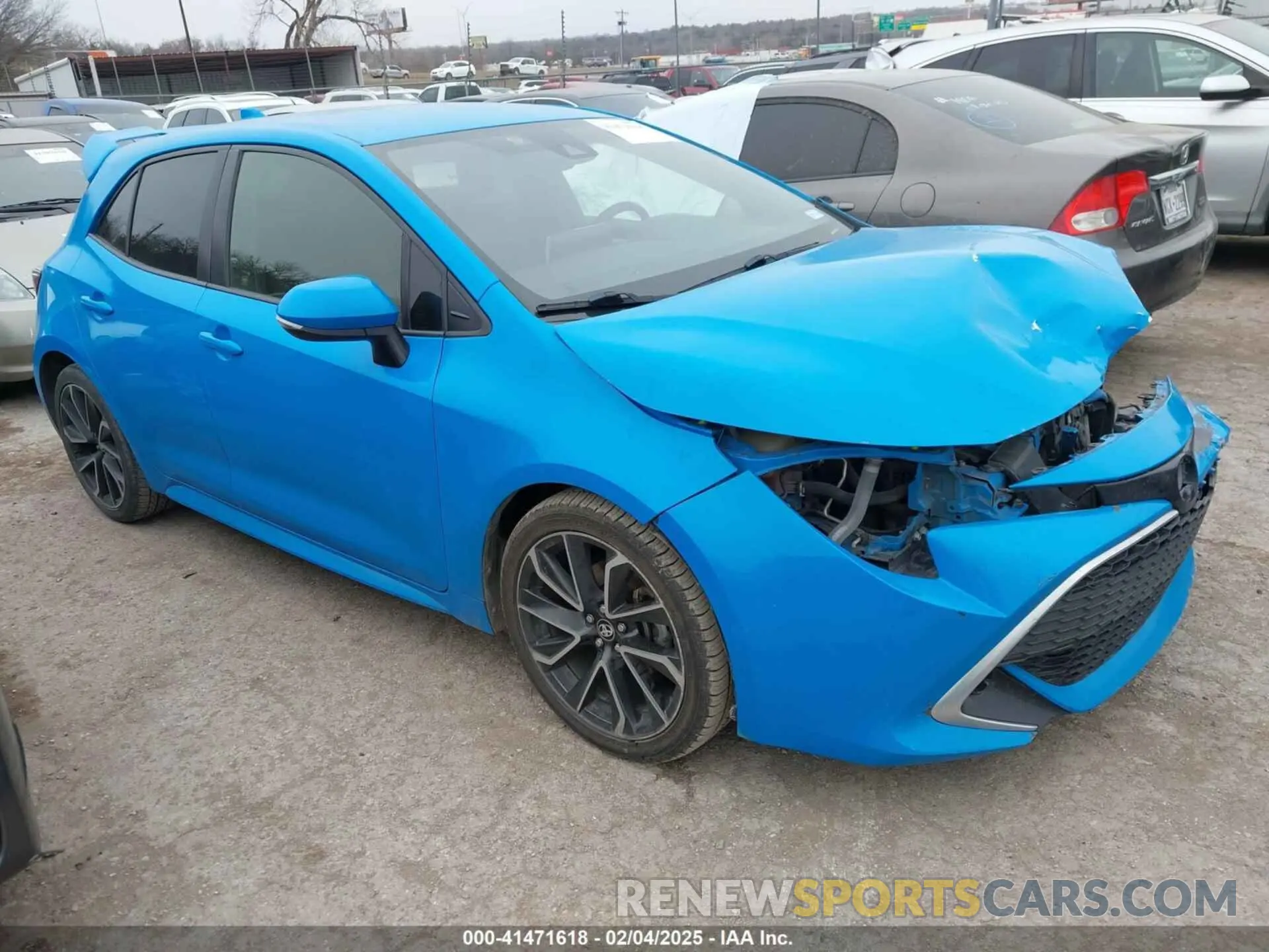 1 Photograph of a damaged car JTNK4RBEXK3033062 TOYOTA COROLLA 2019