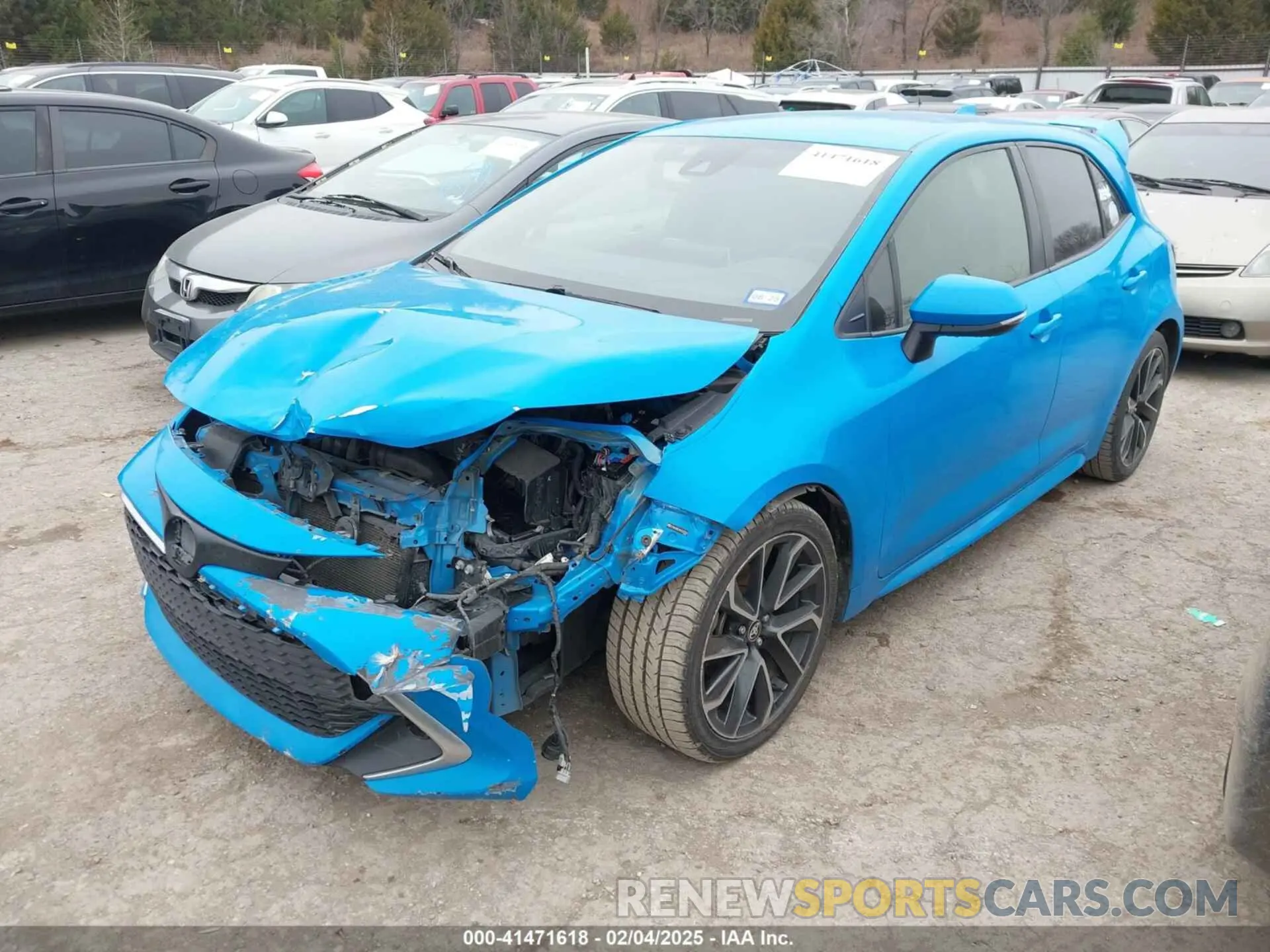 2 Photograph of a damaged car JTNK4RBEXK3033062 TOYOTA COROLLA 2019