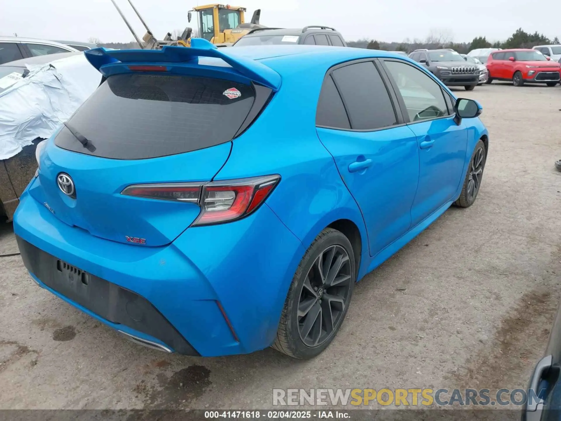 4 Photograph of a damaged car JTNK4RBEXK3033062 TOYOTA COROLLA 2019